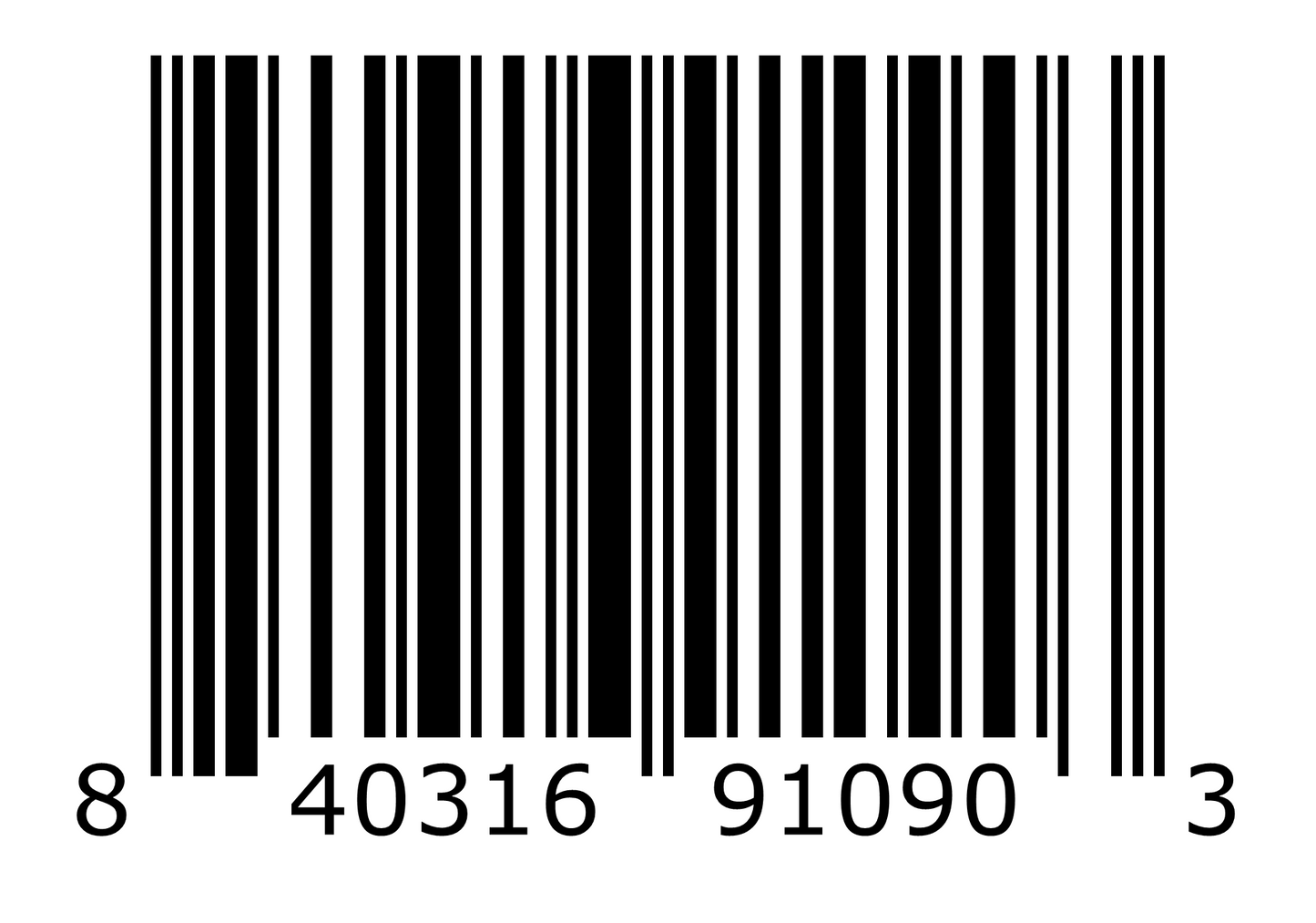 00840316910903 UPC-A SST1 PBXY006M318