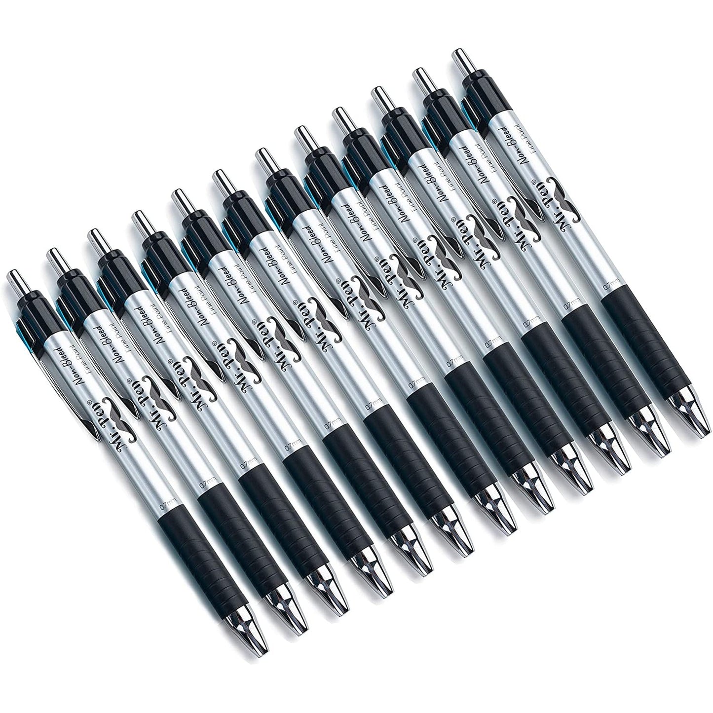 Bible Pens, 12 Pack, Black Ink, No-Bleed, Fine Point, Fast Dry, Smooth Writing Pens for Journaling & Study