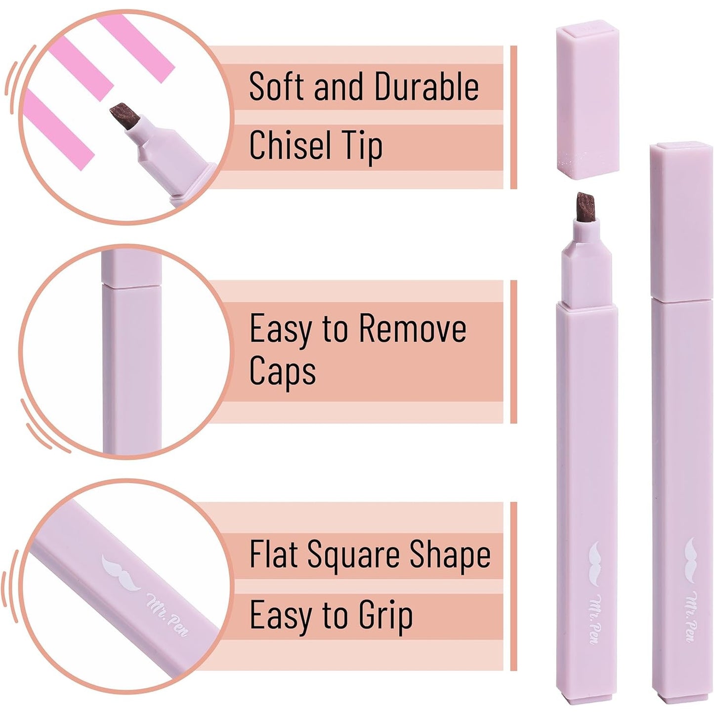 Aesthetic Highlighters and Pens No Bleed, 16 Pack, Black Ink Bible Pens, Pastel Color Bible Highlighters No Bleed, Highlighter Pens, No Bleed Highlighters for Bibles, Bible Pens
