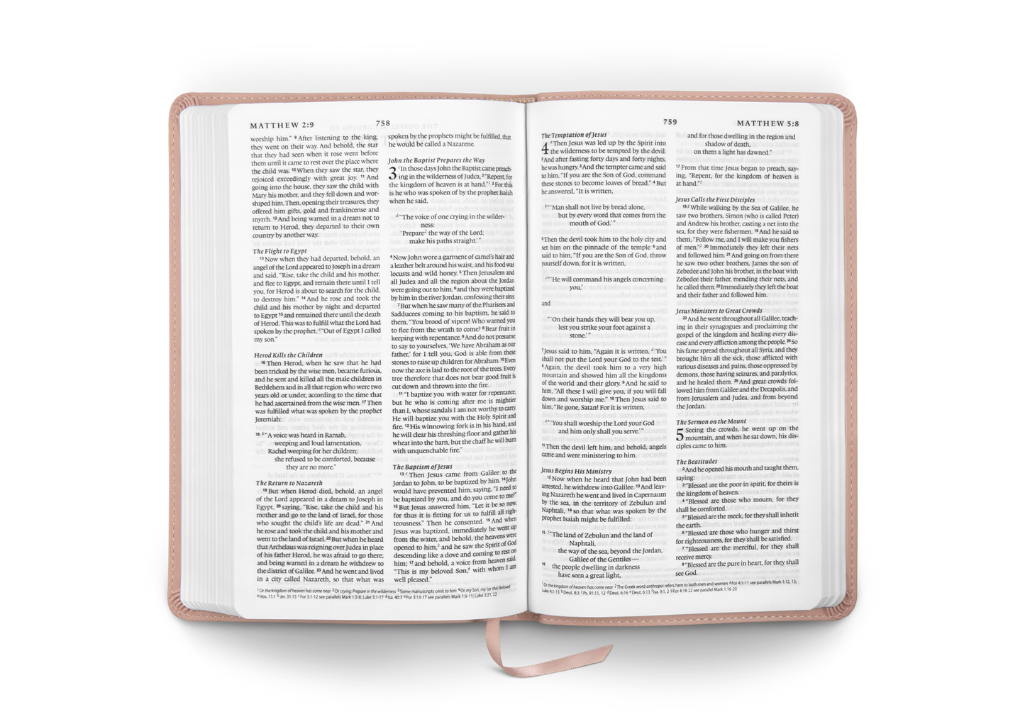 ESV Premium Church Bible, TruTone®, Blush Rose