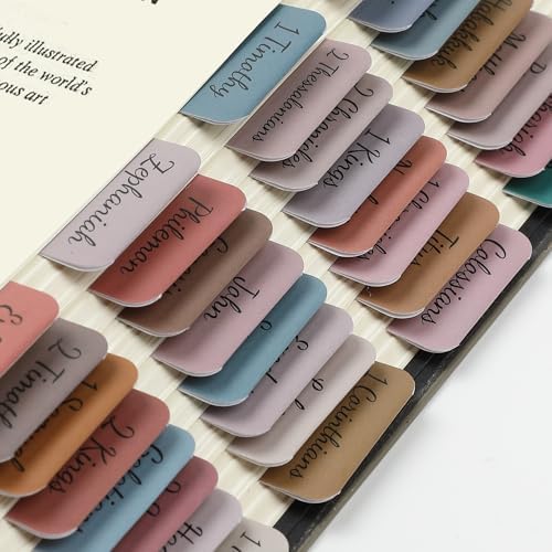 Mr. Pen- Bible Tabs, 75 Tabs, Vintage, Laminated Bible Tabs for Women and Men, Bible Tabs for Study Bible