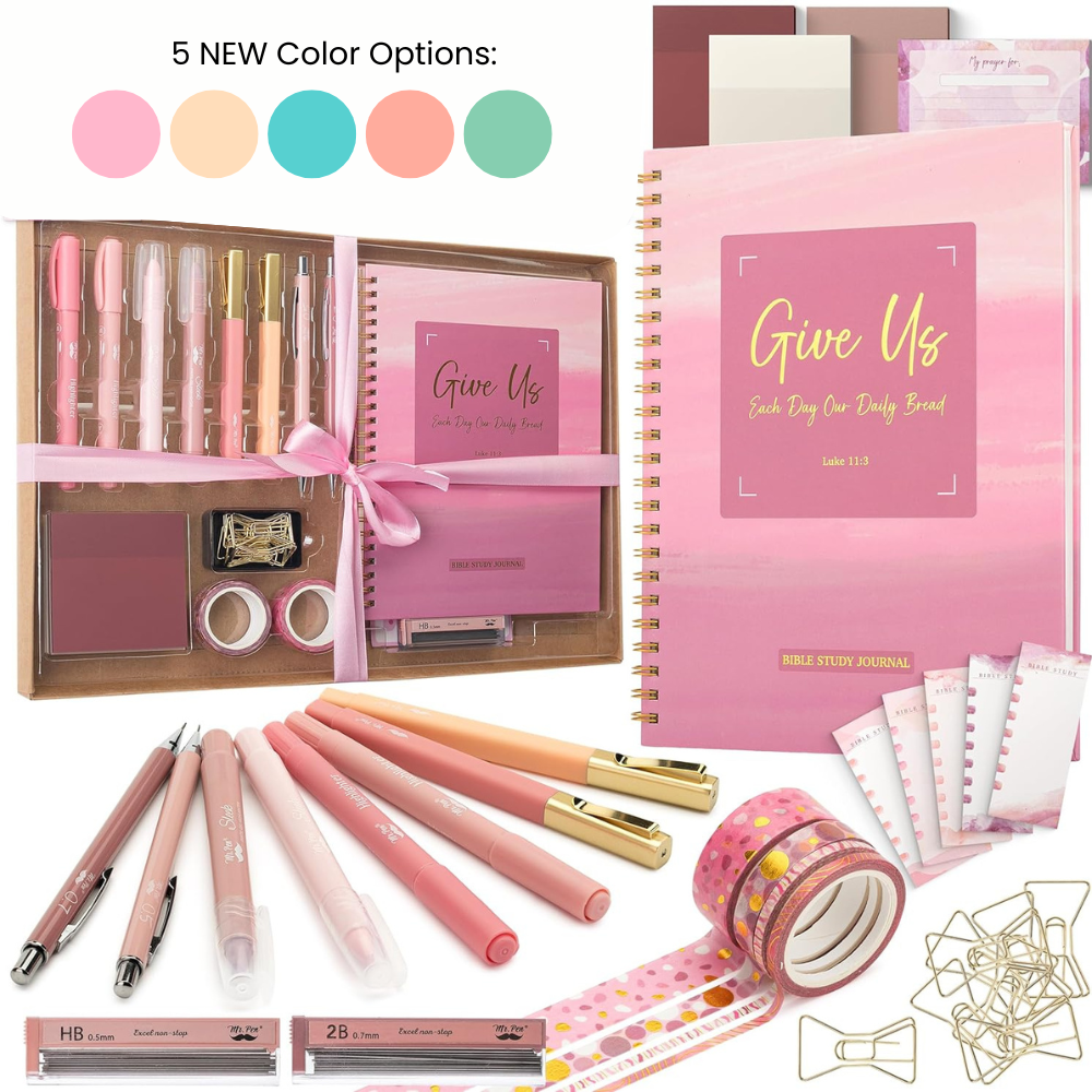 Bible Journaling Kit, Bible Highlighters and Pens No Bleed, Bible Study Kit, Bible Journaling Kit for Gift, Bible Study Tools, Journaling Kit for Women, Bible Tabs and Highlighter Set
