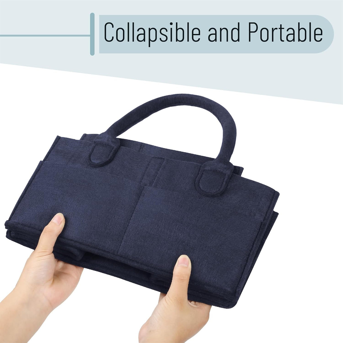 Mr. Pen- Baby Diaper Caddy Organizer, Navy Blue, Diaper Organizer, Car Diaper Caddy, Baby Caddy Organizer