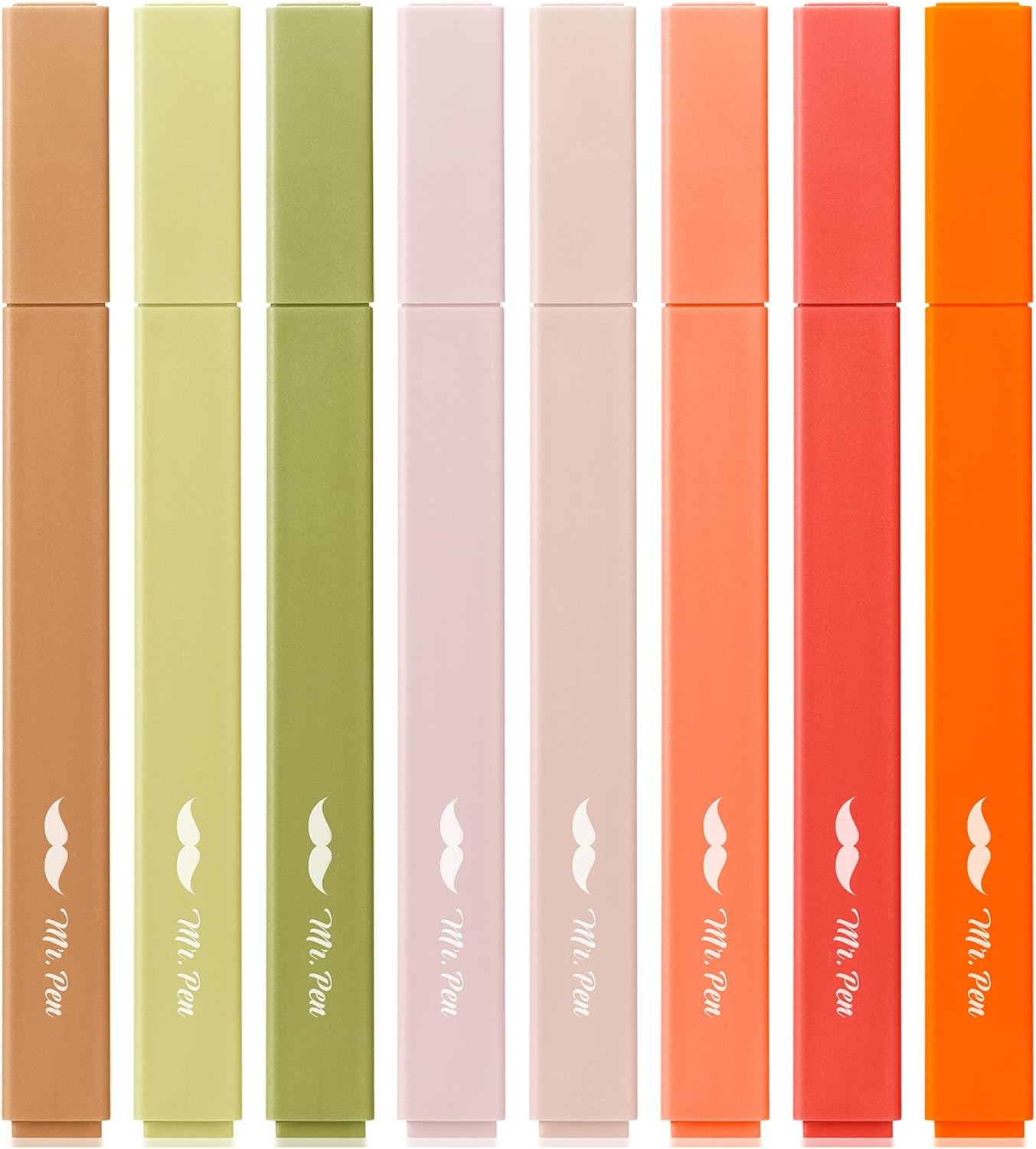 Mr. Pen- Aesthetic Highlighters, 8 Pack, Chisel Tip, Autumn Earth, Cute Highlighters Assorted Colors