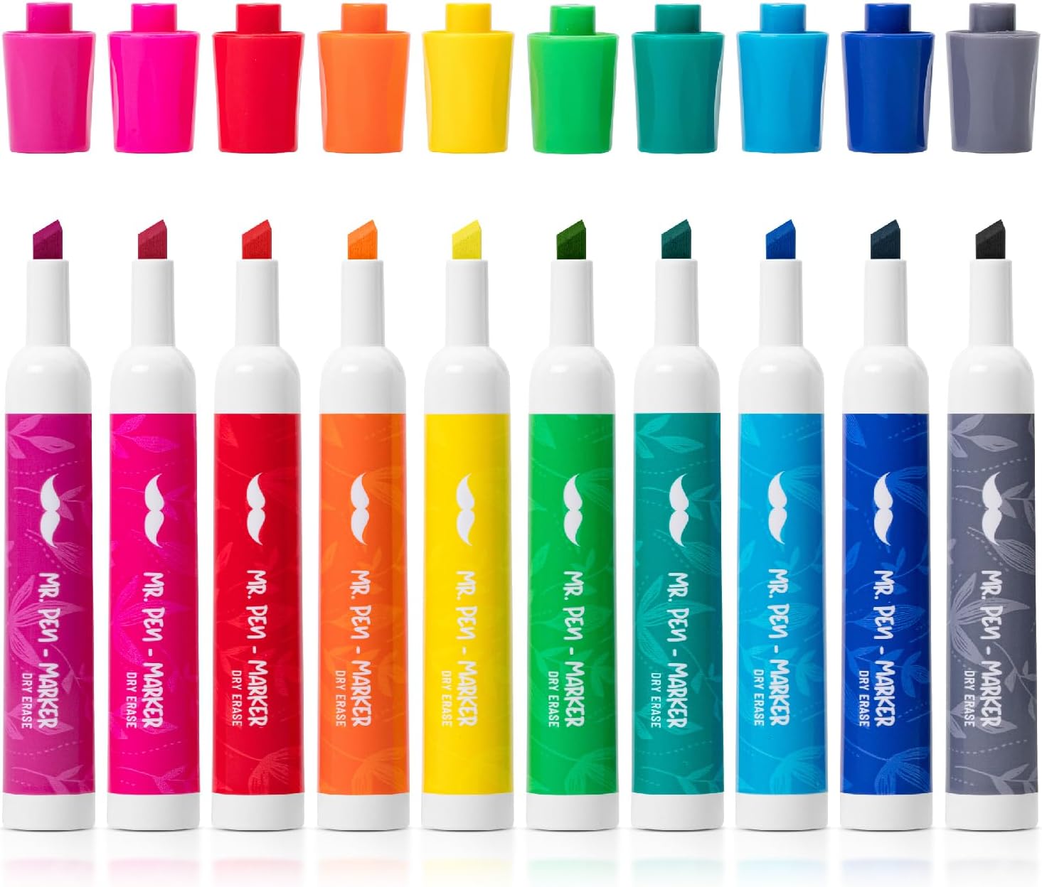 Mr. Pen Dry Erase Whiteboard Markers, 10 Pack, Chisel Tip