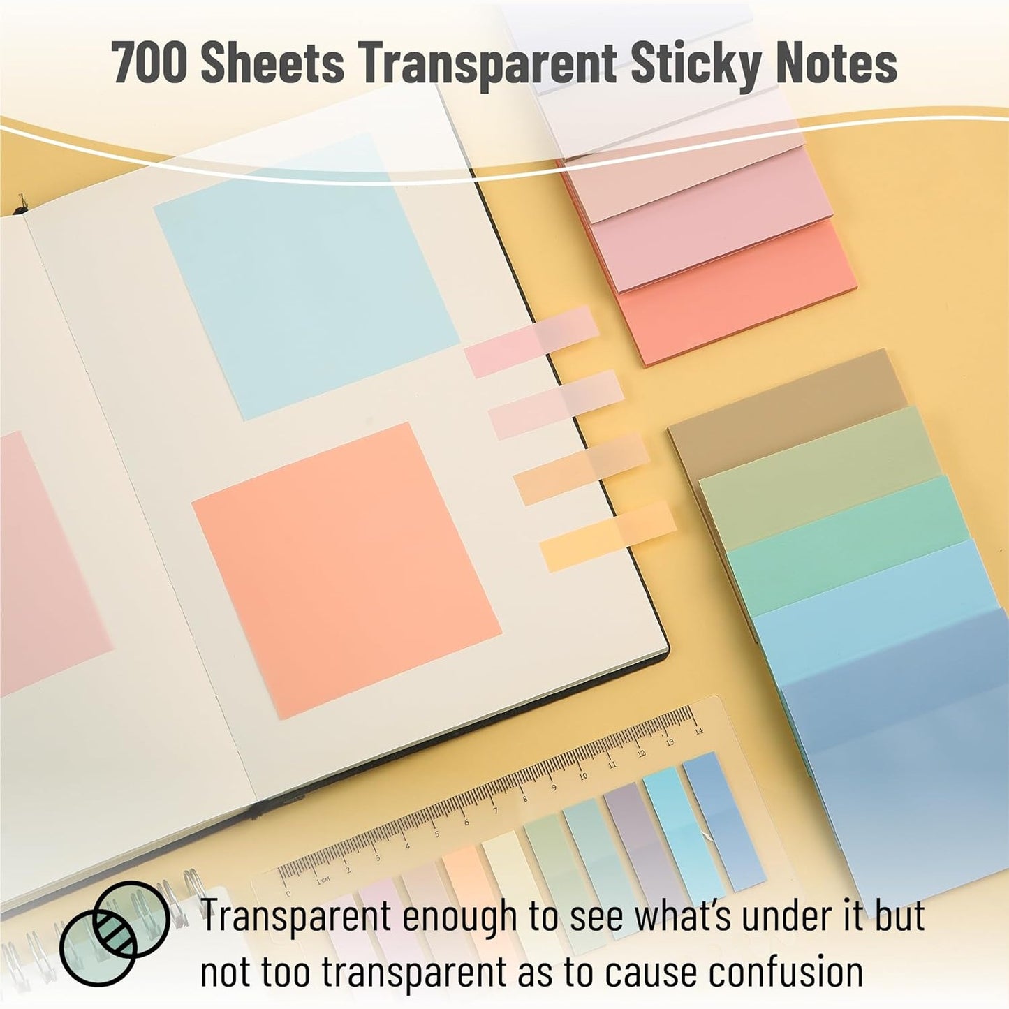 Aesthetic Book Annotation Kit, 38 Pcs, Highlighters, Gel Pens & Sticky Notes Set
