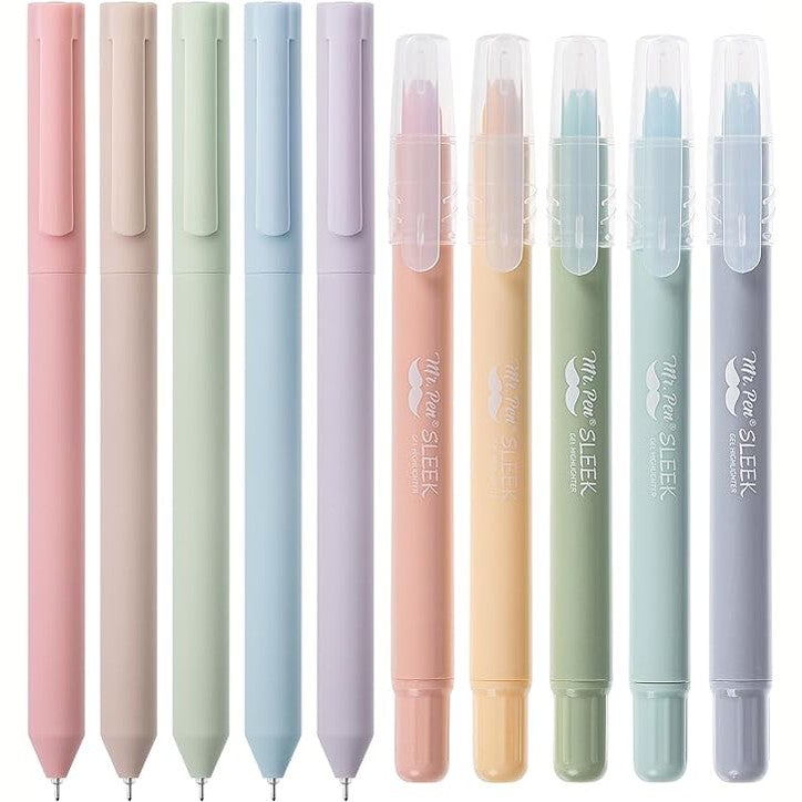 Pen Bible Highlighters Pens, 10 Pack, Soft Colors
