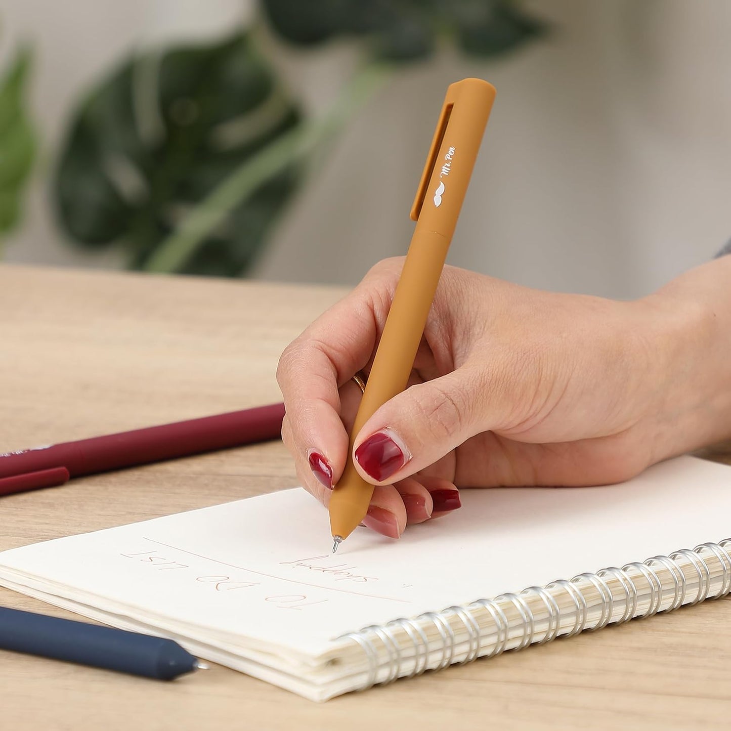 Retractable Gel Pens, 6 Pack, Vintage Colors, Smooth Writing, Fine Point, Colored Ink, Stylish Barrels
