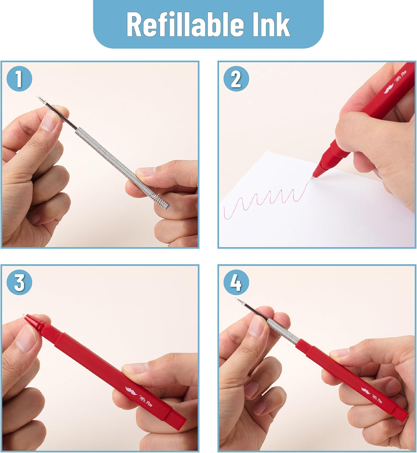 Mr. Pen- Aesthetic Pens, 0.7 mm Fine Point, 10 Pack, Assorted Color