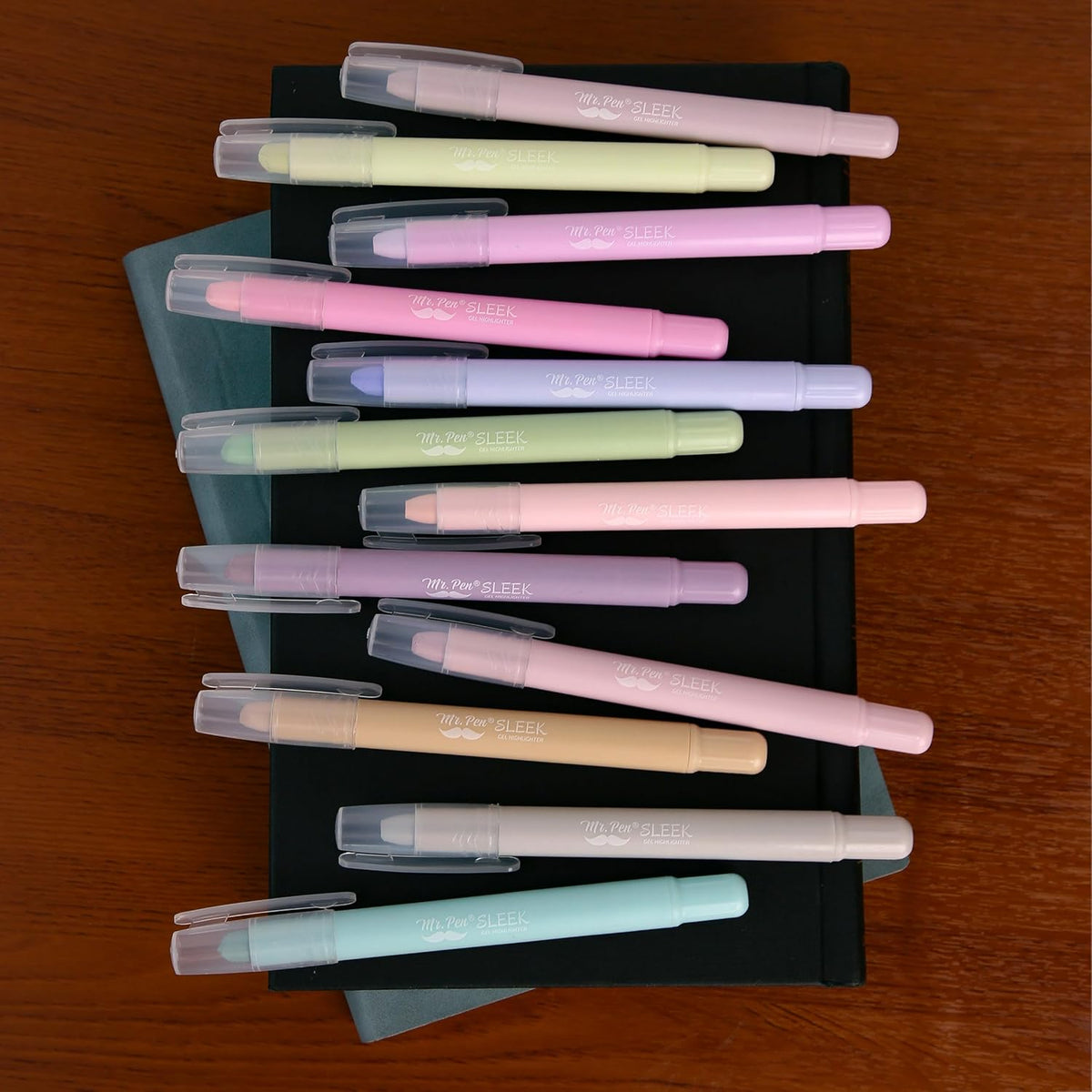 Mr. Pen- Gel Highlighter, 12 Pack, Morandi Colors, Bible Highlighters No Bleed