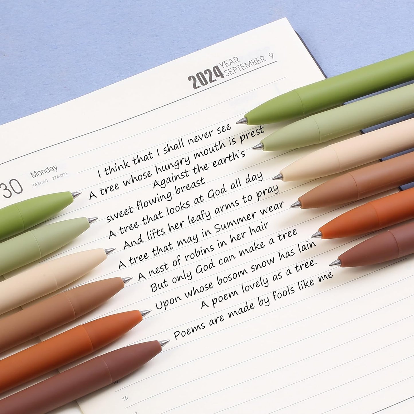 Mr. Pen- Retractable Gel Pens, 12 Pack, Black Ink, Dark Earthy Color Barrel Gel Pens, Gel Pens Fine Point 0.5mm, Retractable Pens