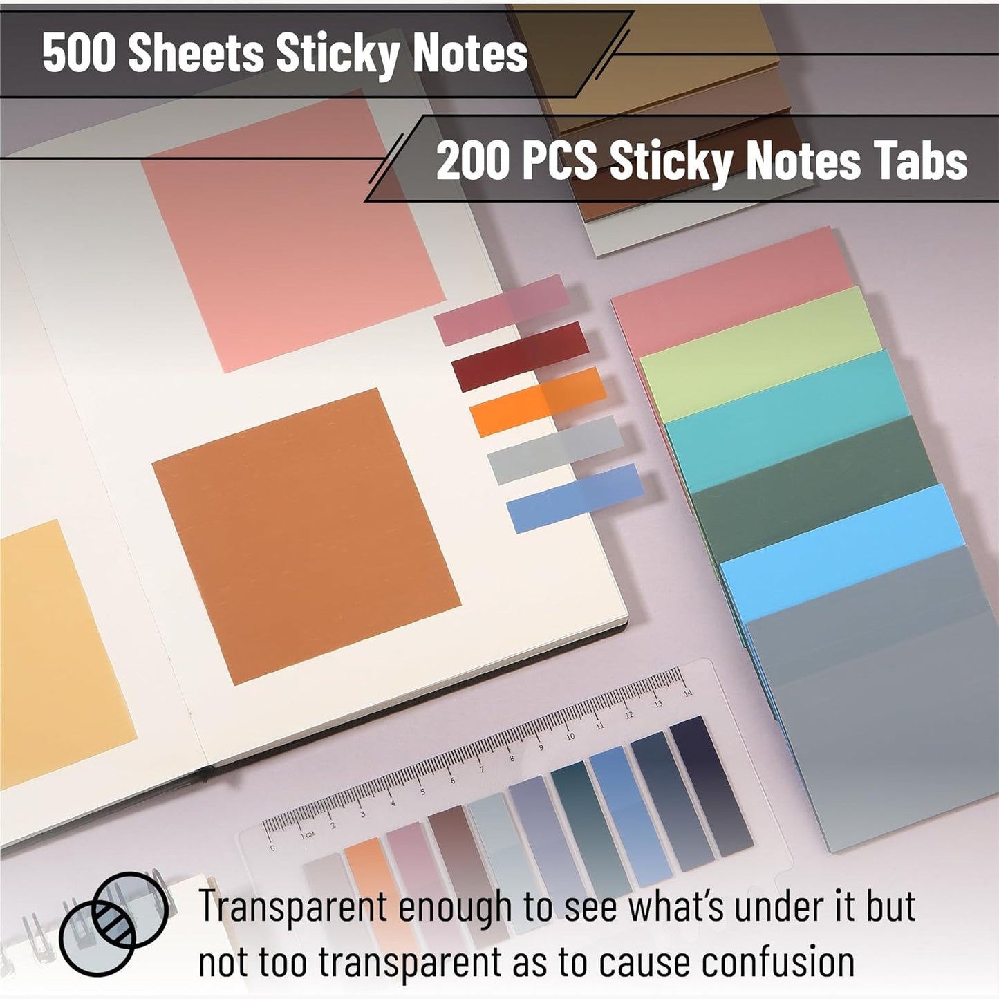 Aesthetic Book Annotation Kit, 38 Pcs, Highlighters, Gel Pens & Sticky Notes Set