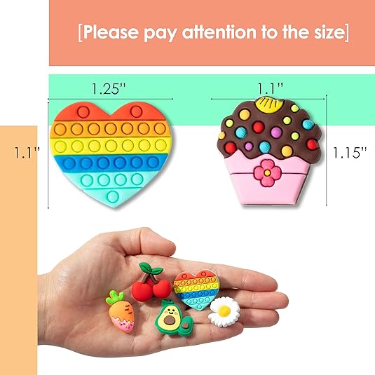 Different Charms, 30 Pcs, PVC Random Different Charms, Decoration Charms for Decoration, Charm, Cute Charms, Charms Bulk, Charms Pack, Random Charms