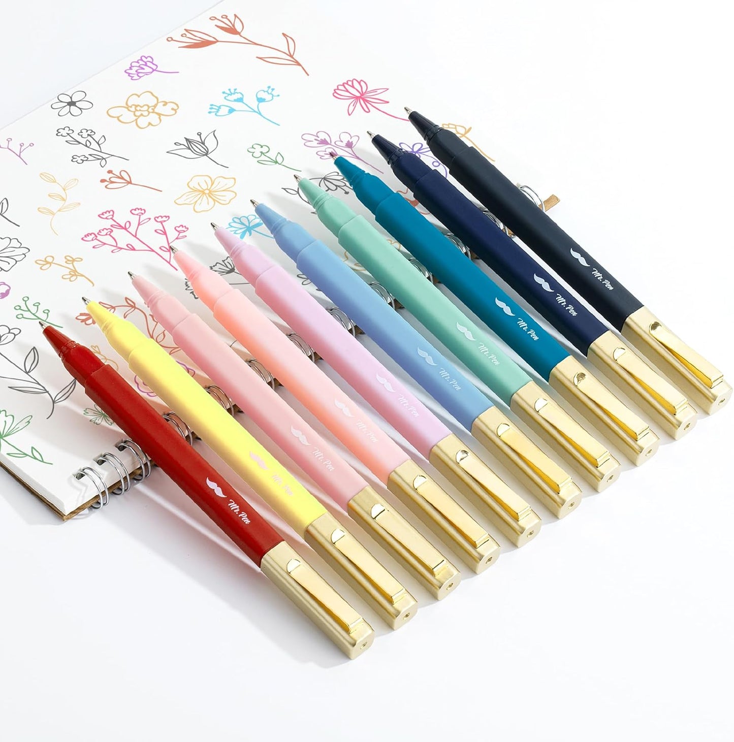 Mr. Pen- Aesthetic Pens, 0.7 mm Fine Point, 10 Pack, Assorted Color