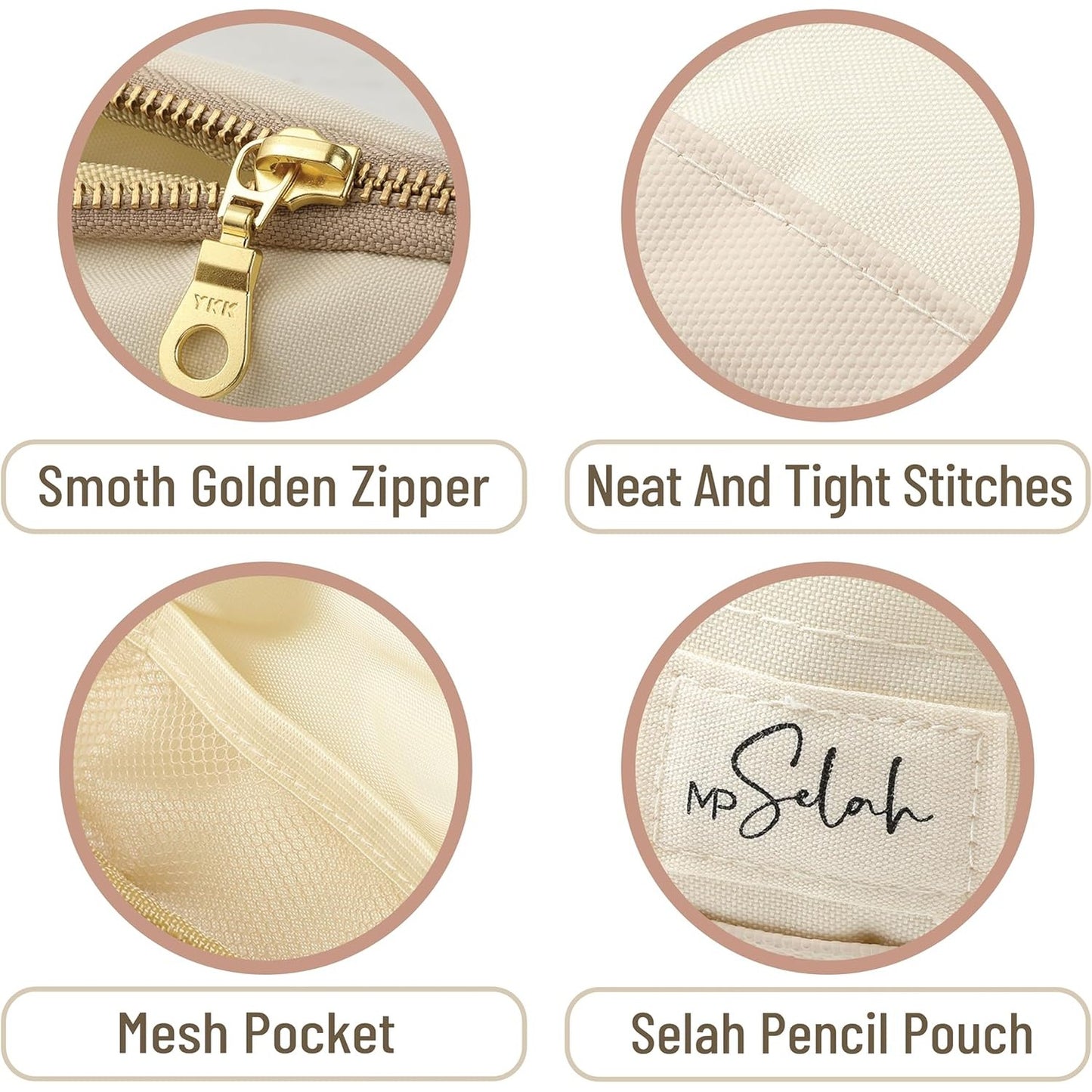 Mr. Pen- Pencil Case, Rose Pink, Pencil Pouch, Selah Theme