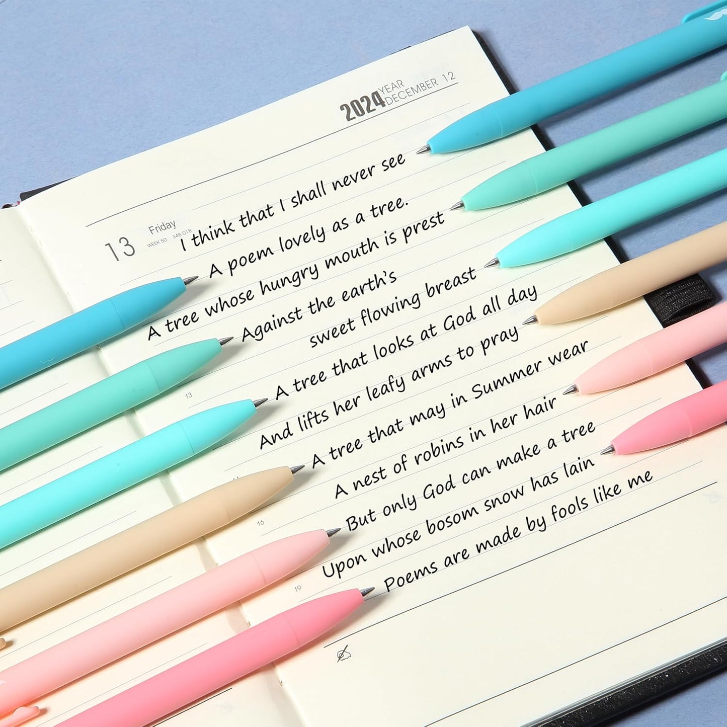 Mr. Pen- Retractable Gel Pens, 12 Pack, Black Ink, Retro Colors Barrel Gel Pens, Gel Pens Fine Point 0.5mm, Retractable Pens