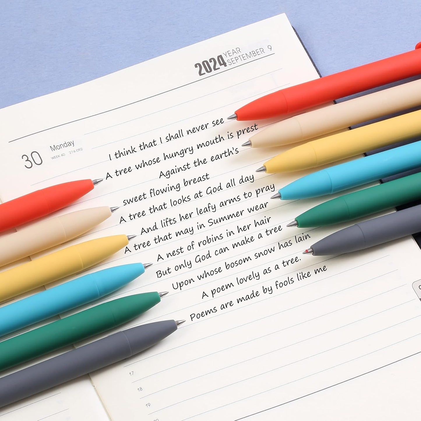 Mr. Pen- Retractable Gel Pens, 12 Pack, Black Ink, Retro Colors Barrels Gel Pens, Gel Pens Fine Point 0.5mm, Retractable Pens, Cute Pens