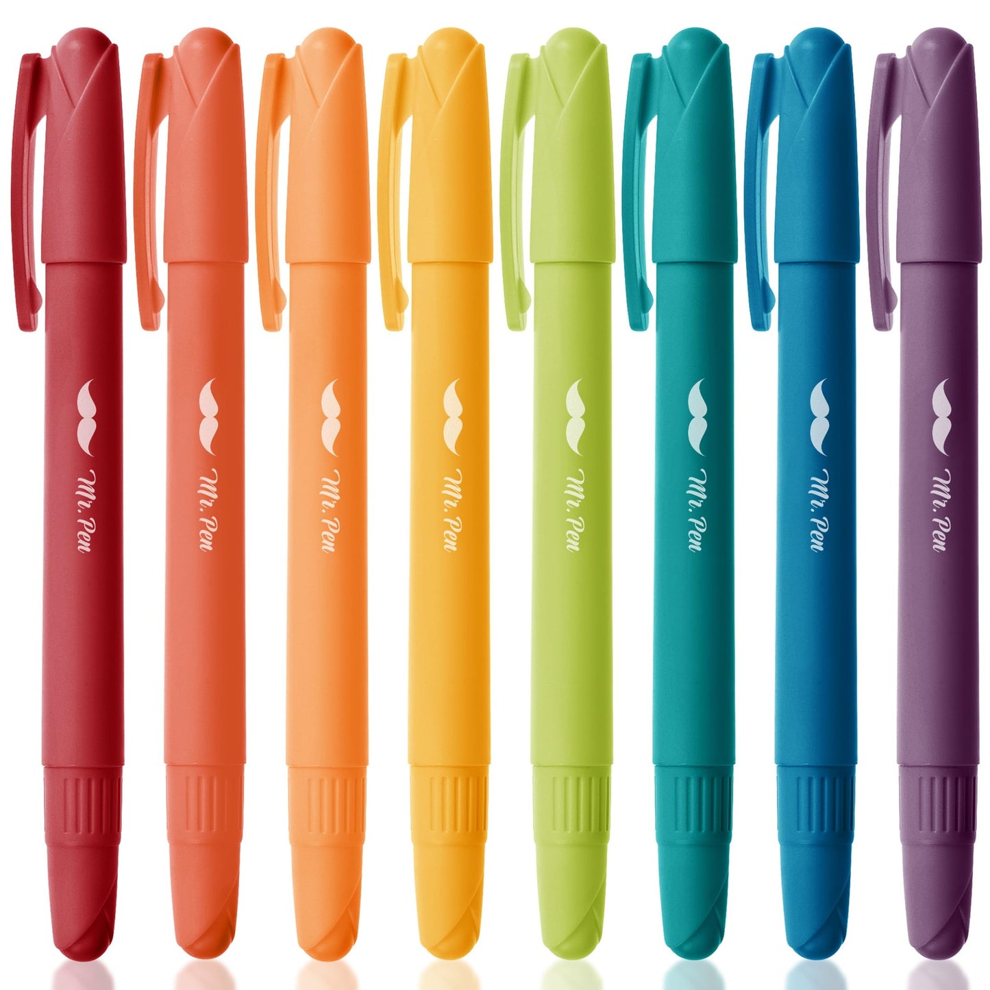Bible Gel Highlighters, 8 Pack, Assorted Colors, No-Bleed, Twist-Up, Sharpenable Tips, Bible-Safe Study Supplies