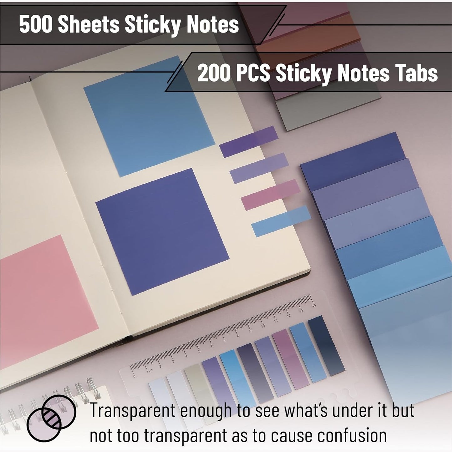 Aesthetic Book Annotation Kit, 38 Pcs, Highlighters, Gel Pens & Sticky Notes Set