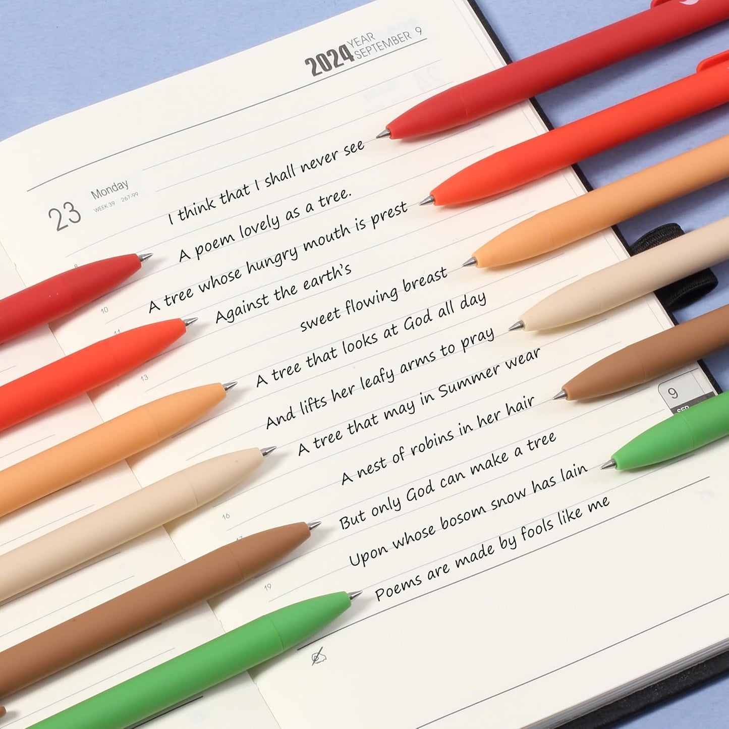 Mr. Pen- Retractable Gel Pens, 12 Pack, Black Ink, Old Mill Color Barrel Gel Pens, Gel Pens Fine Point 0.5mm, Retractable Pens