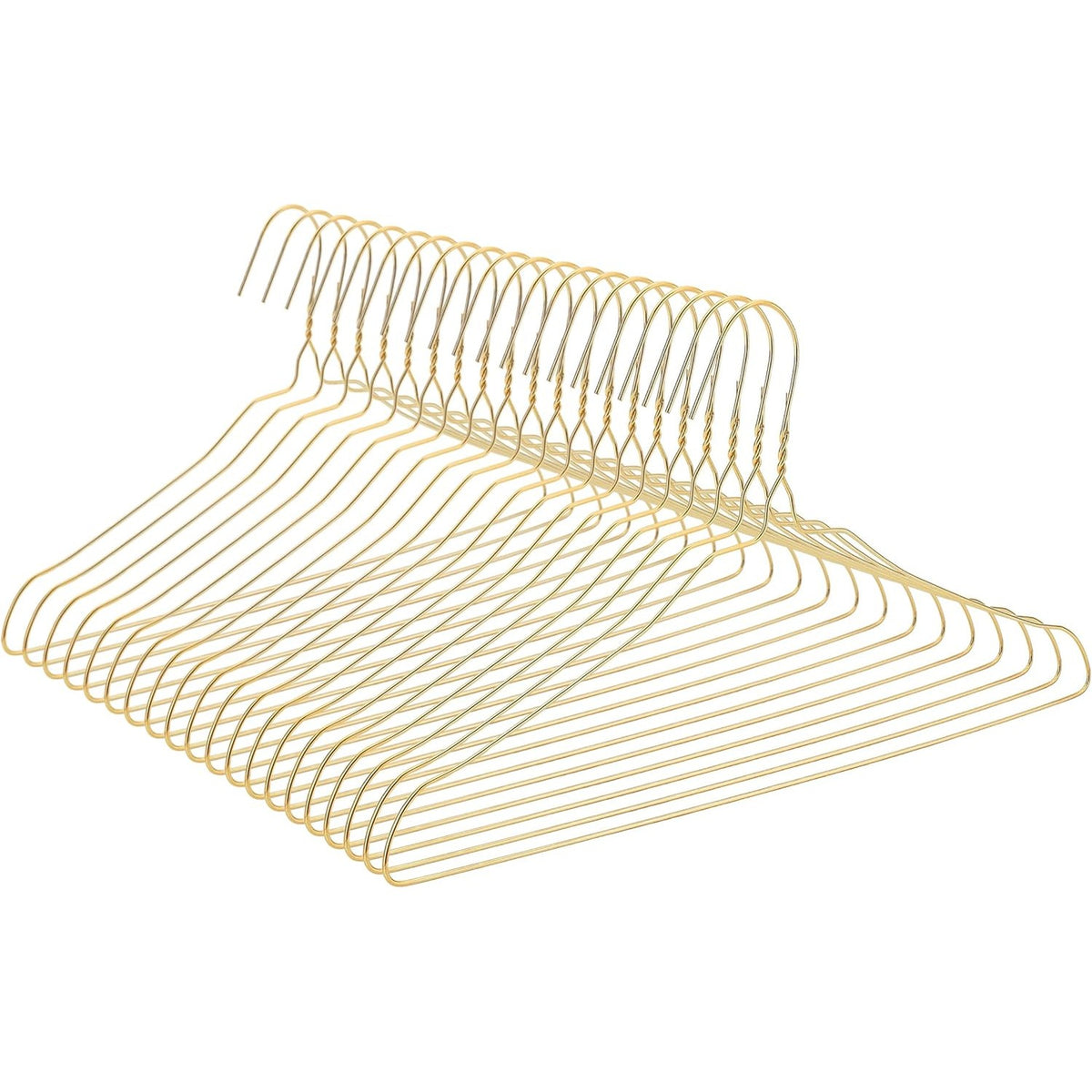 Wire Hangers, 20 Pack, Gold Metal Hangers for Clothes, Wire Clothes Hangers, Metal Coat Hangers, Wire Coat Hangers, Hangers Metal Clothes Hanger, Wire Hanger, Metal Hanger