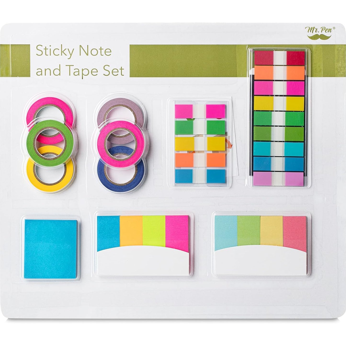 280-Piece Annotation Kit, Sticky Tabs, Mini Notes, Highlighter Tape