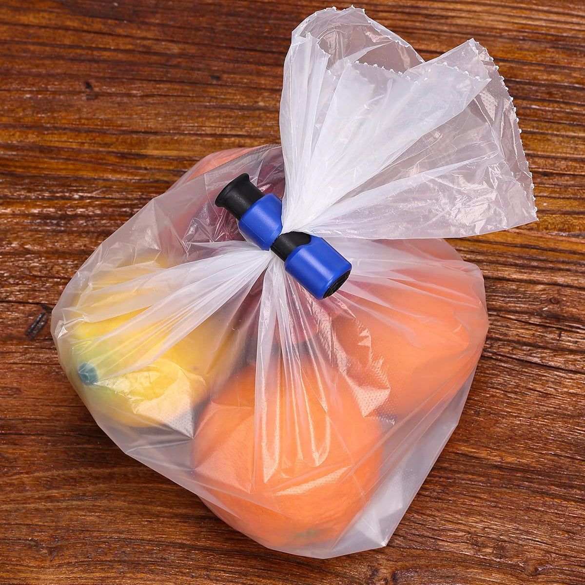 Squeeze and Lock Bread Bag Clips - 8 Pack of Squeeze and Lock Clips for Food Storage, Bag Clips for Food Packages, Snack Clips, and Plastic Bag Clips