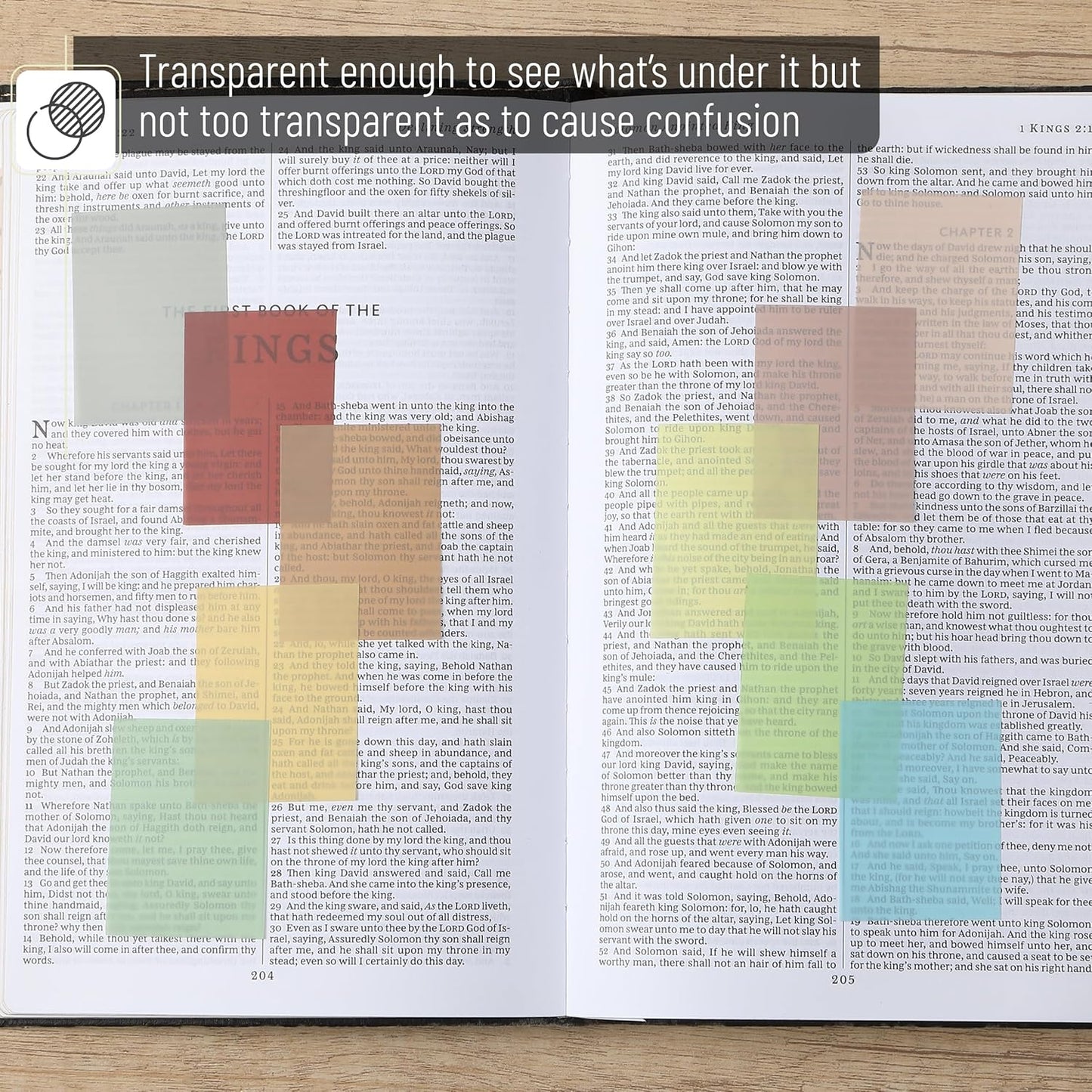 Transparent Sticky Notes, 1.5x2, 600 Sheets, Vintage Colors, See Through Sticky Notes, Sticky Notes Transparent, Translucent Sticky Notes, Clear Transparent Sticky Notes, Sticky Notes Clear