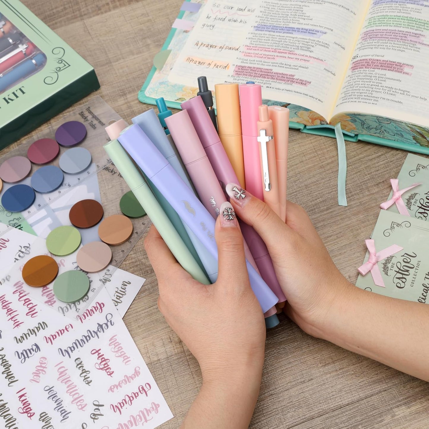 Esther Bible Journaling Kit, Loaded Bible journaling Kit in collaboration with @SydneyJournals