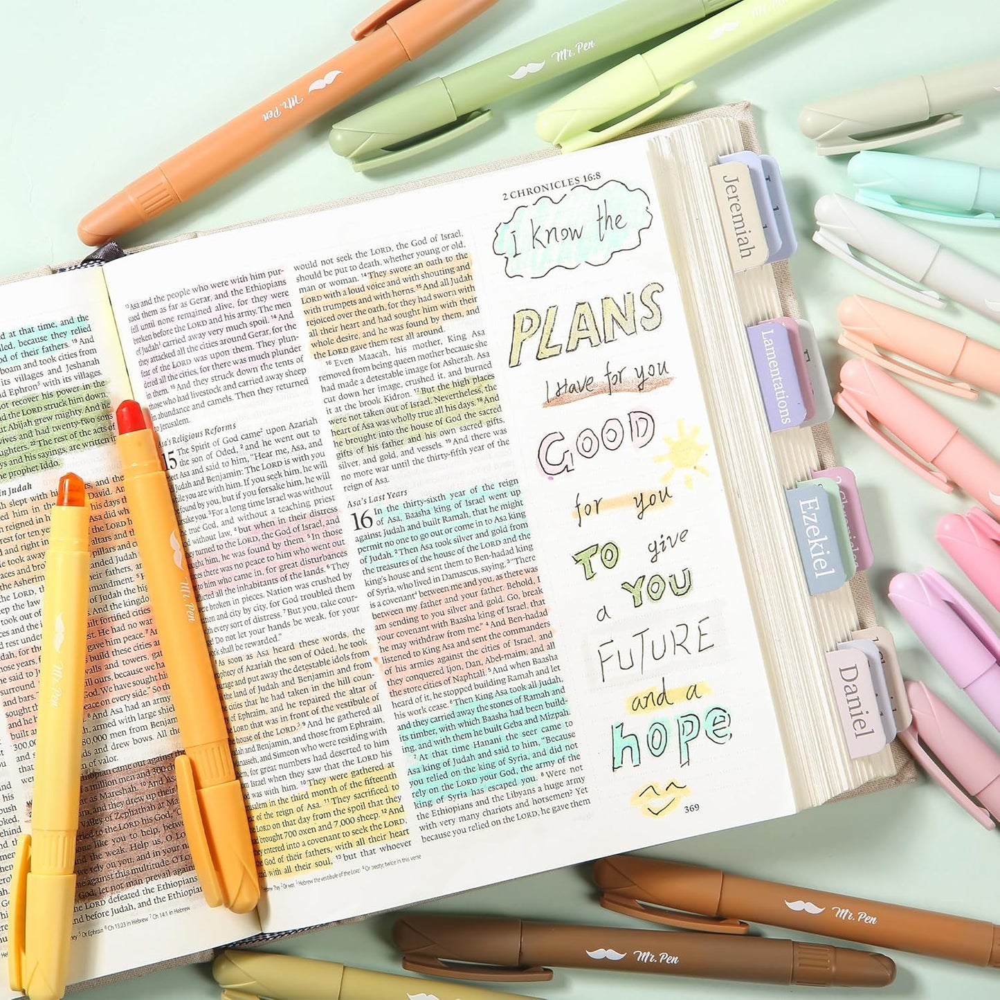 Buy Gel Highlighter, 16 Pack Assorted Colors Bible Highlighters, No Bleed Highlighters, Bible Highlighter, Bible Markers Gel, Highlighters for Bibles Highlighter