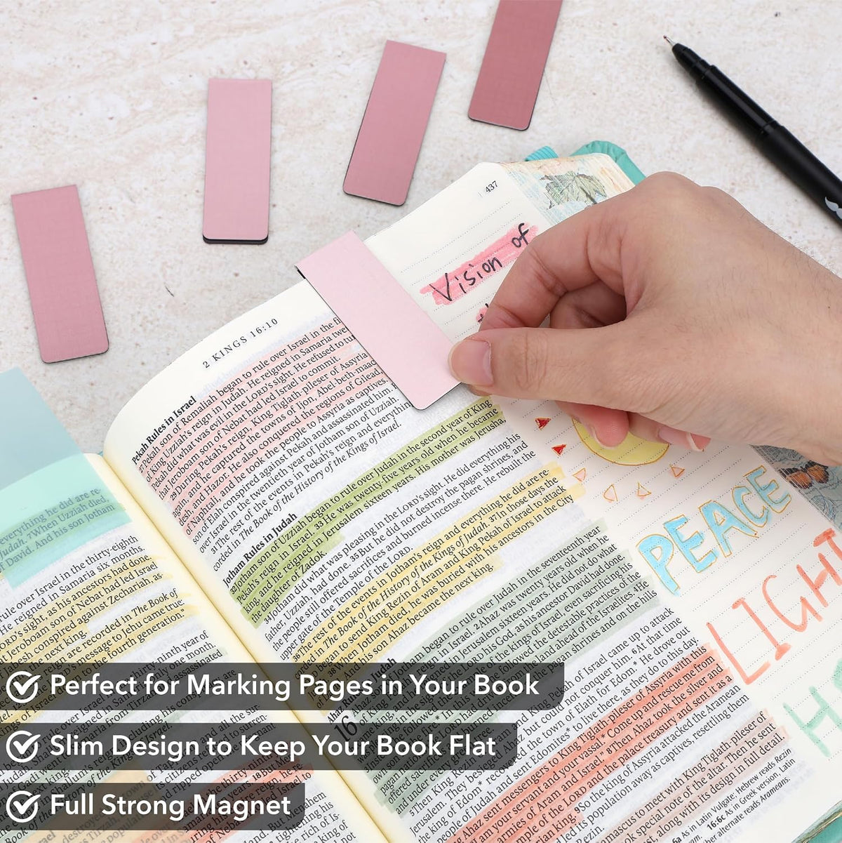 Mr. Pen- Bible Journaling Kit for Women, Bible Study Supplies Journaling Bible Highlighters and Pens No Bleed, Pencil Case, Fineliner, Prayer Cards, Laminated Tabs, Magnetic Bookmarks