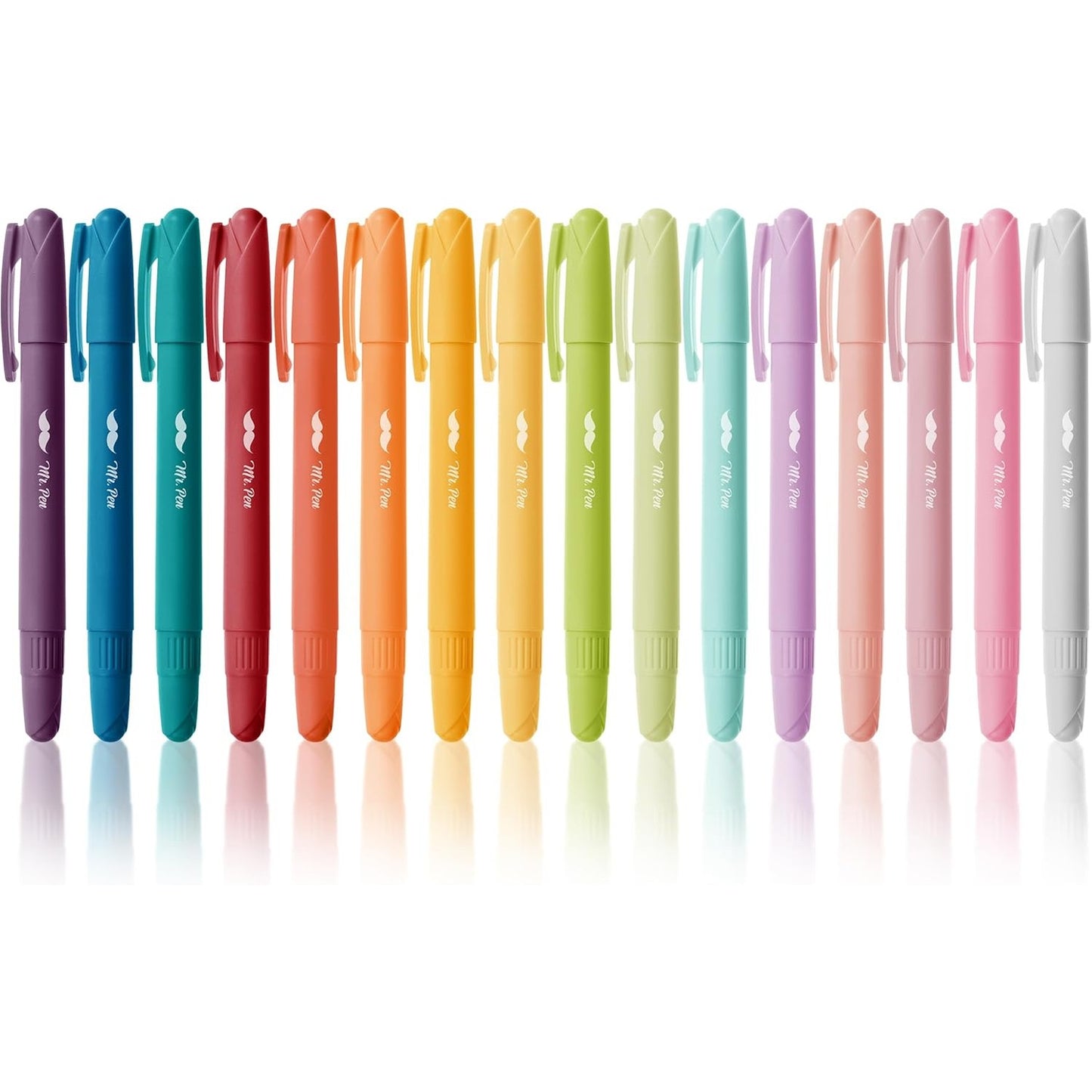 Bible Gel Highlighters, 16 Pack, Assorted Colors, No-Bleed, Twist-Up, Sharpenable Tips