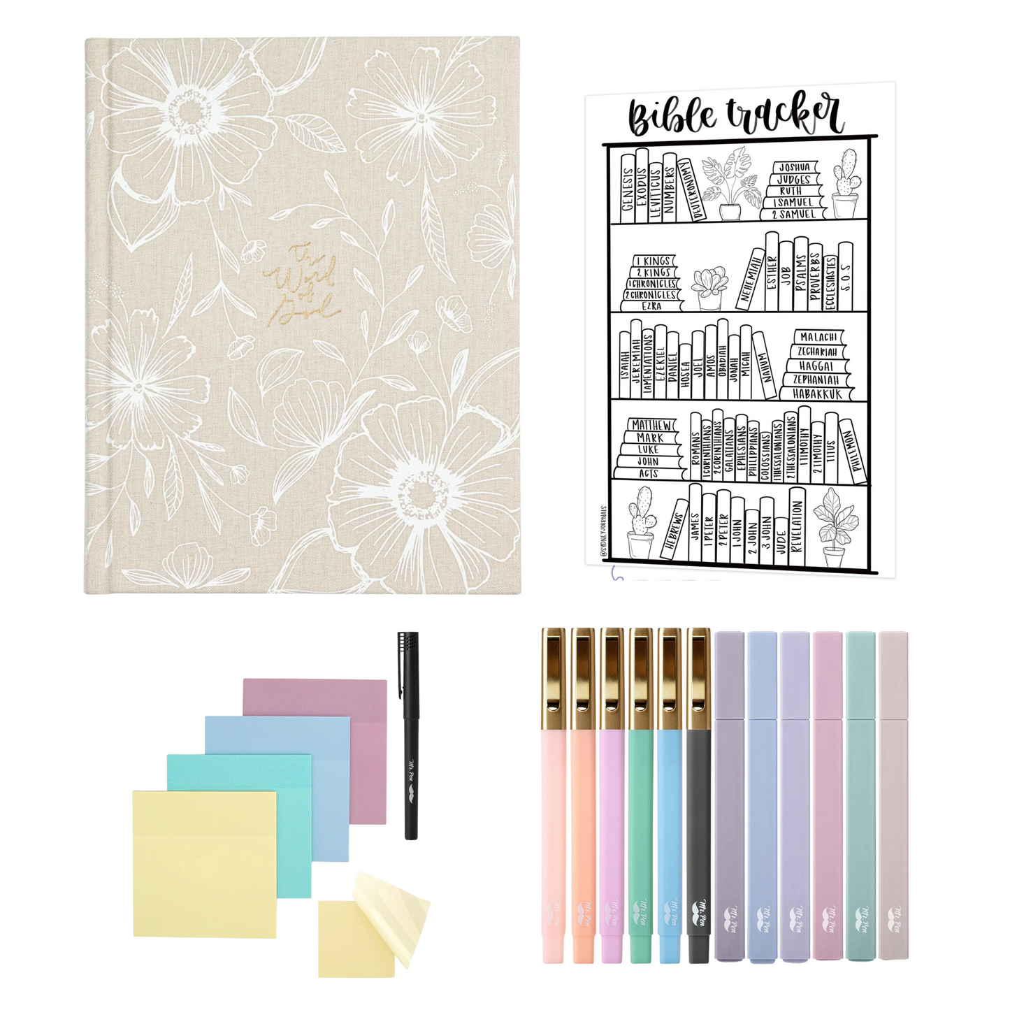 NLT Hosanna Revival Note Taking Bible Kit: Versailles, Marlo, Shiloh, and Cordova Themes