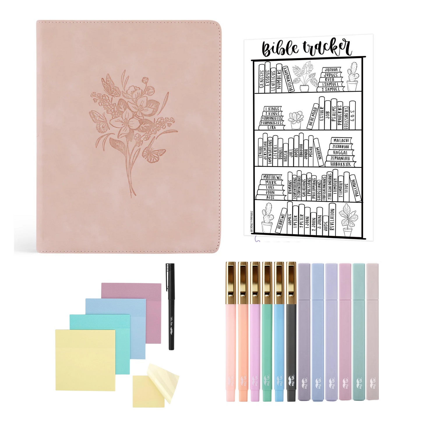 Journaling Bible Kit: NLT Hosanna Revival Notetaking Bible Shiloh Theme