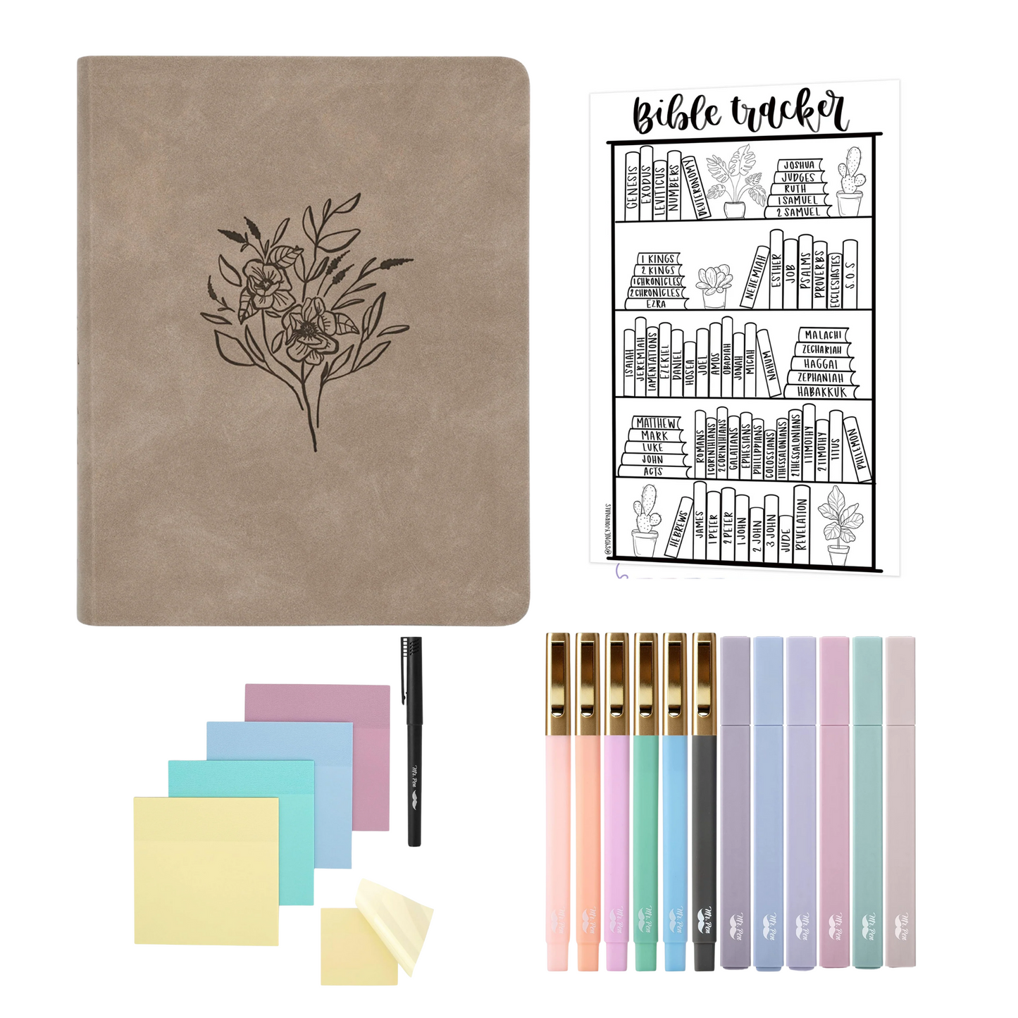 Journaling Bible Kit: NLT Hosanna Revival Note Taking Bible: Marlo Theme