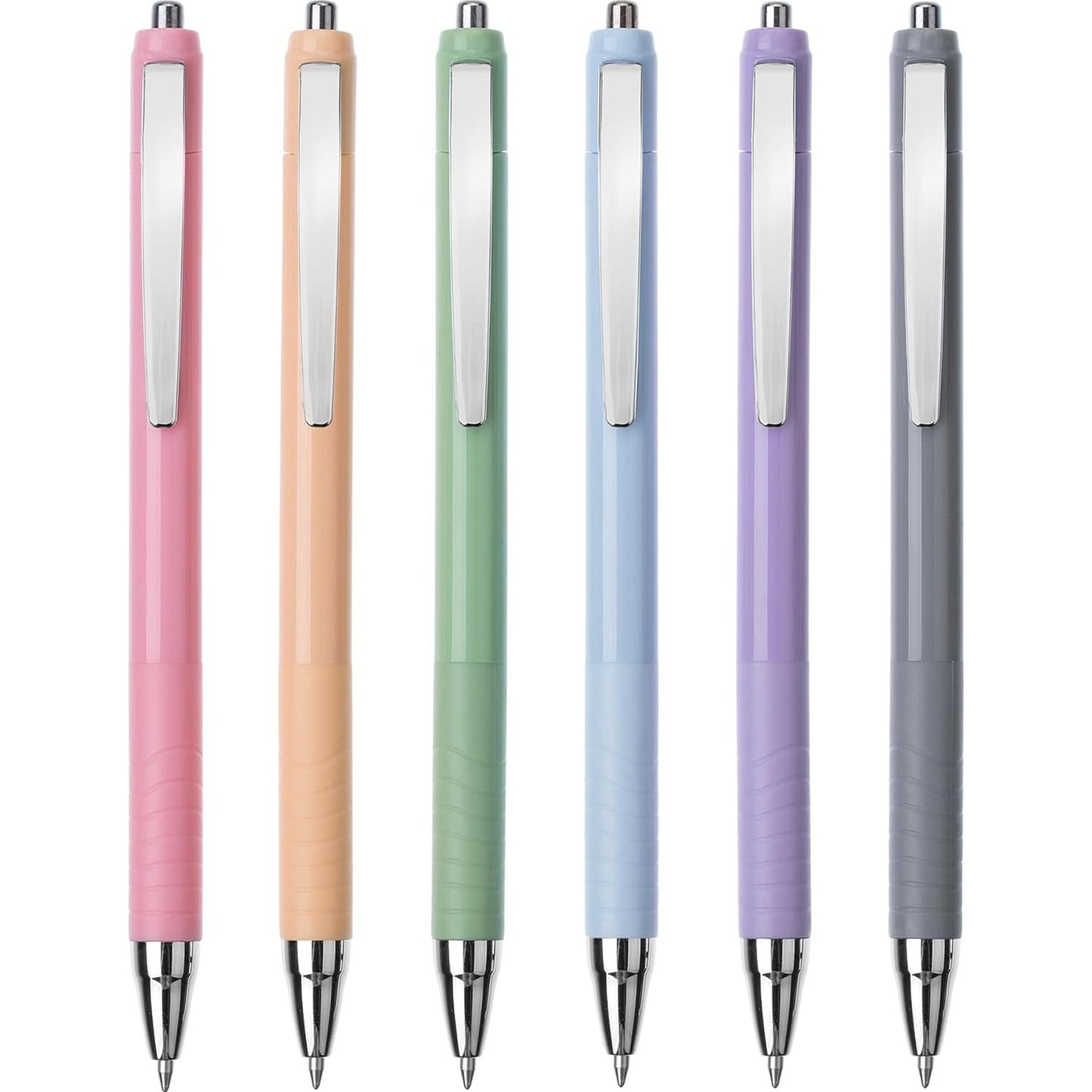 Retractable Bible Gel Pens, 6 Pack, No Bleed, Vibrant Colors