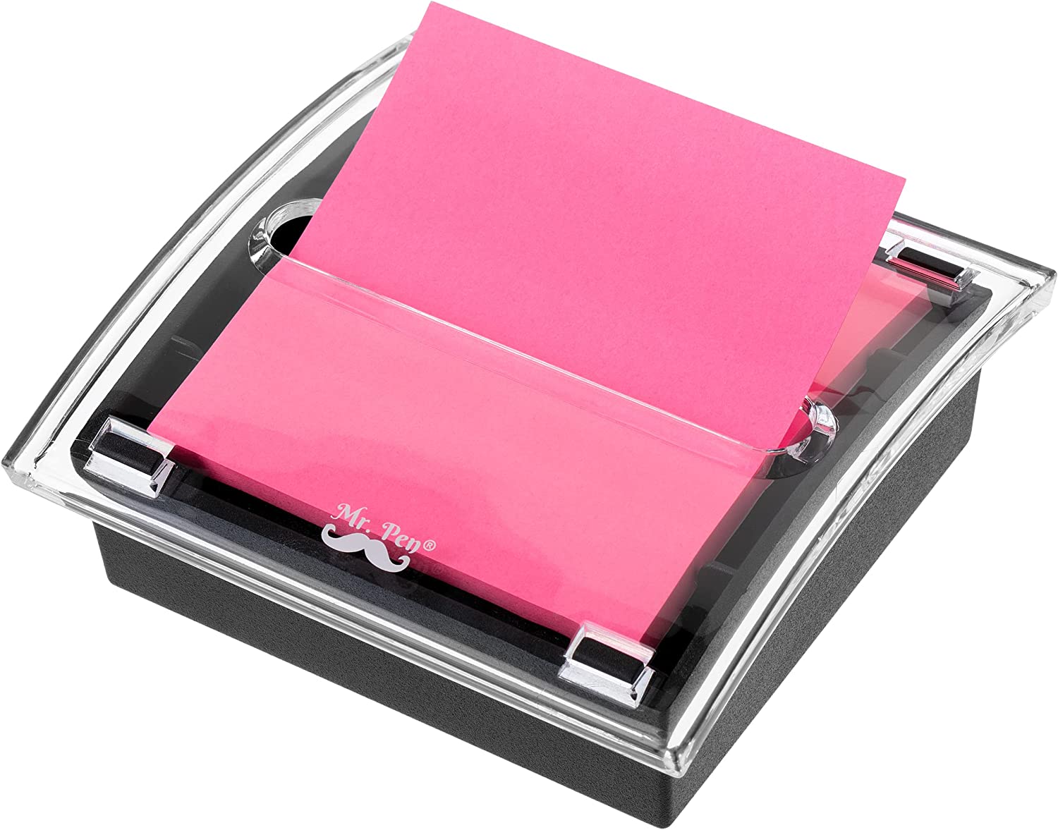 Pop Up Note Dispenser, 3"x 3", Black, Sticky Note Dispenser