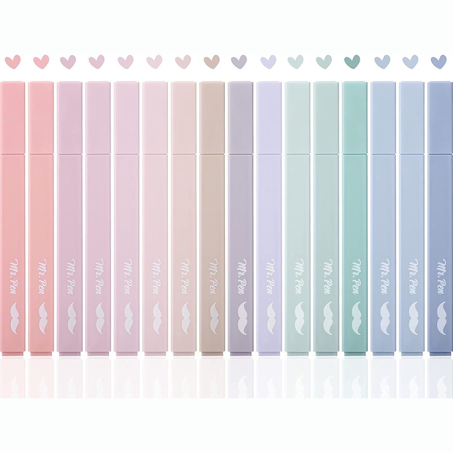 Aesthetic Highlighters, 16 or 8 Pack, Assorted Colors, No-Bleed Ink, Chisel Tip, Cute Bible-Safe Study Supplies