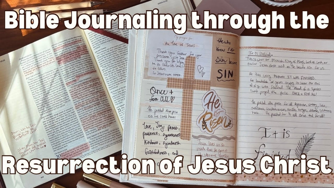 Bible Journaling through the Resurrection of Jesus Christ🤍🌿🤍