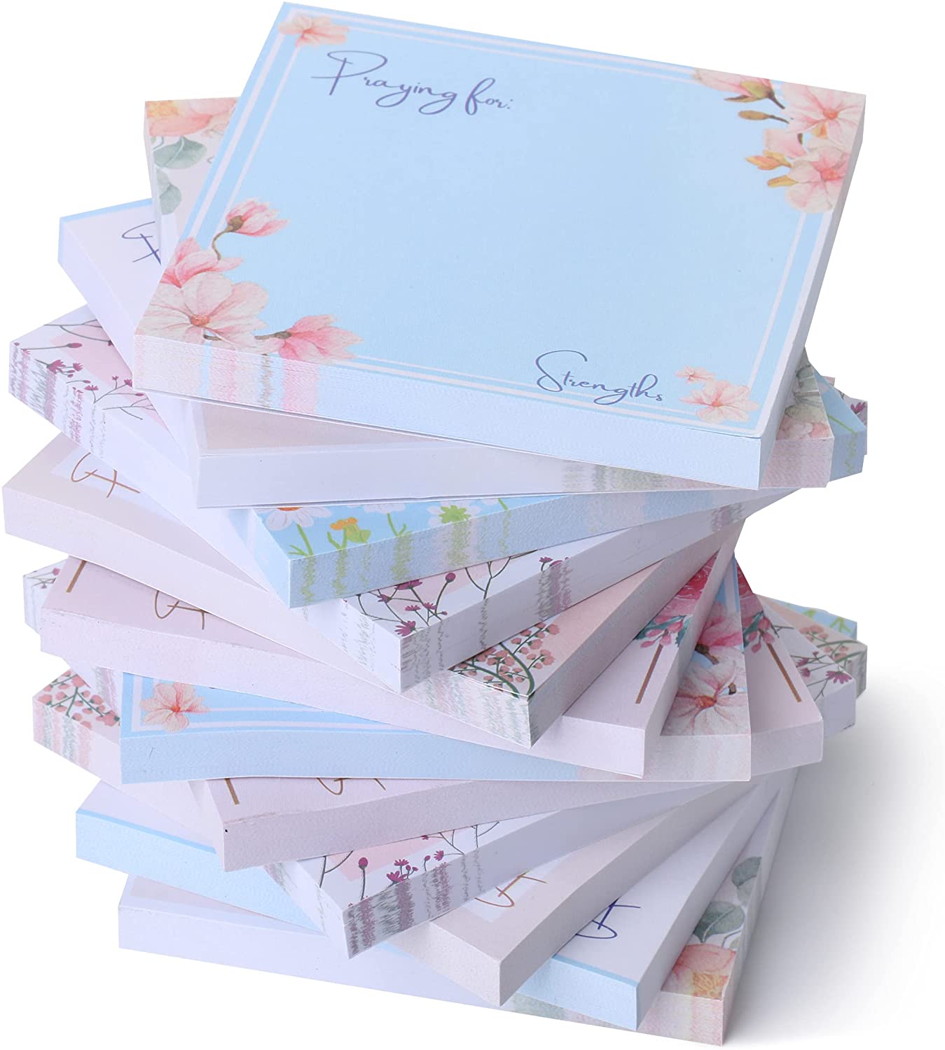 Mr. Pen- Religious Sticky Notes, 3"x3", 12 Pads, Bible Sticky Notes, Sticky Notes, Christian Sticky Notes