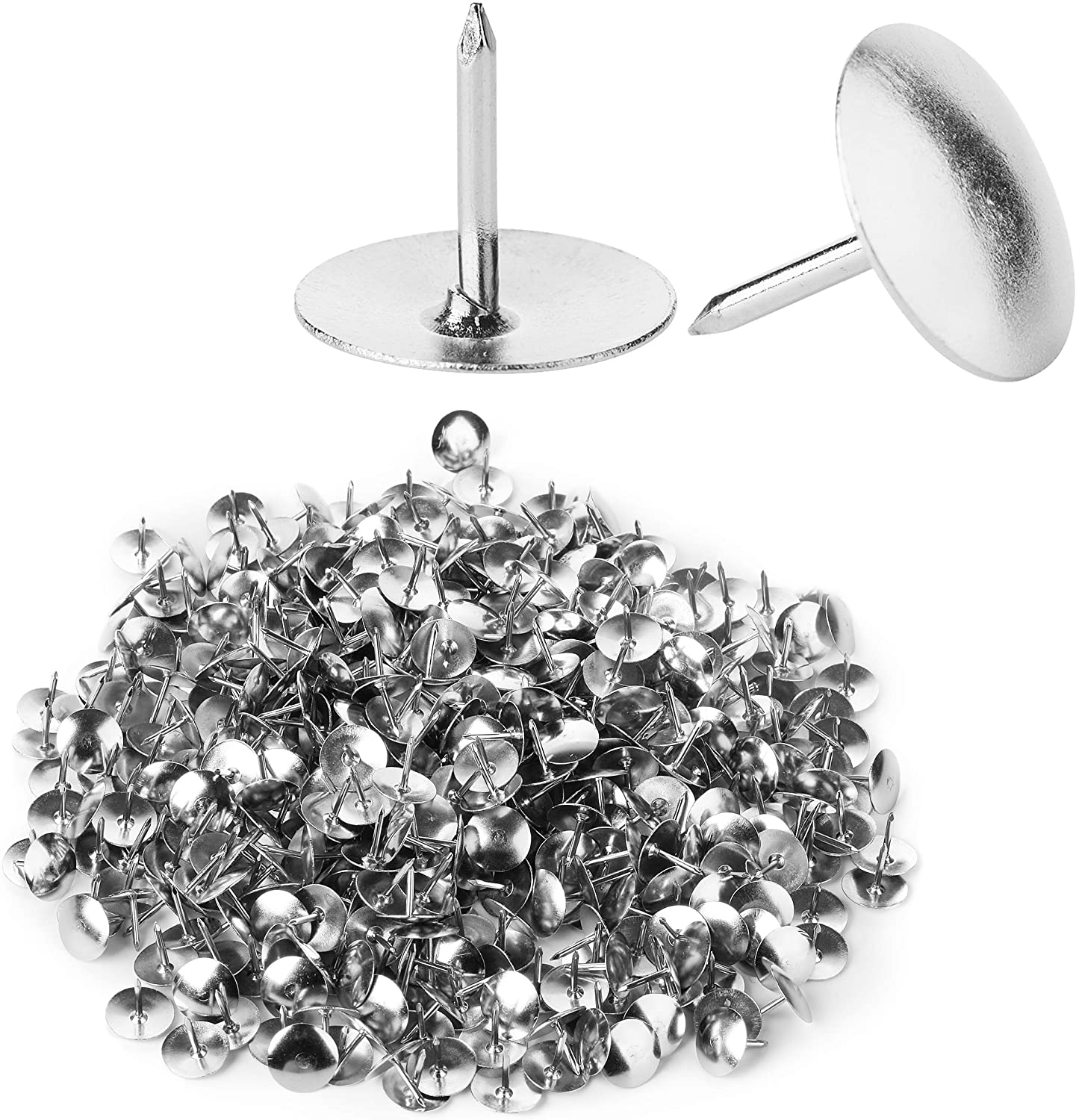 Mr. Pen Thumb Tack, Flat Push Pins, Silver Thumb Tacks, 500 Pack