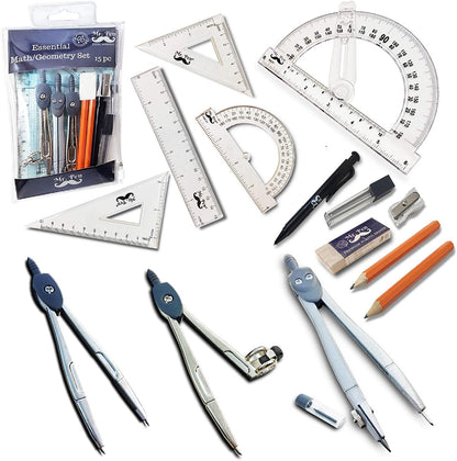 Mr. Pen Geometry Set with 6 Inch Swing Arm Protractor