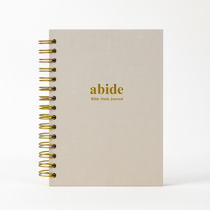 Mr. Pen- Abide Bible Study Journal – A5 Hardcover Journal with 240 Pages, 120gsm Paper, Gold Metal Spiral, Christian Gift for Women, SOAP Bible Study Method