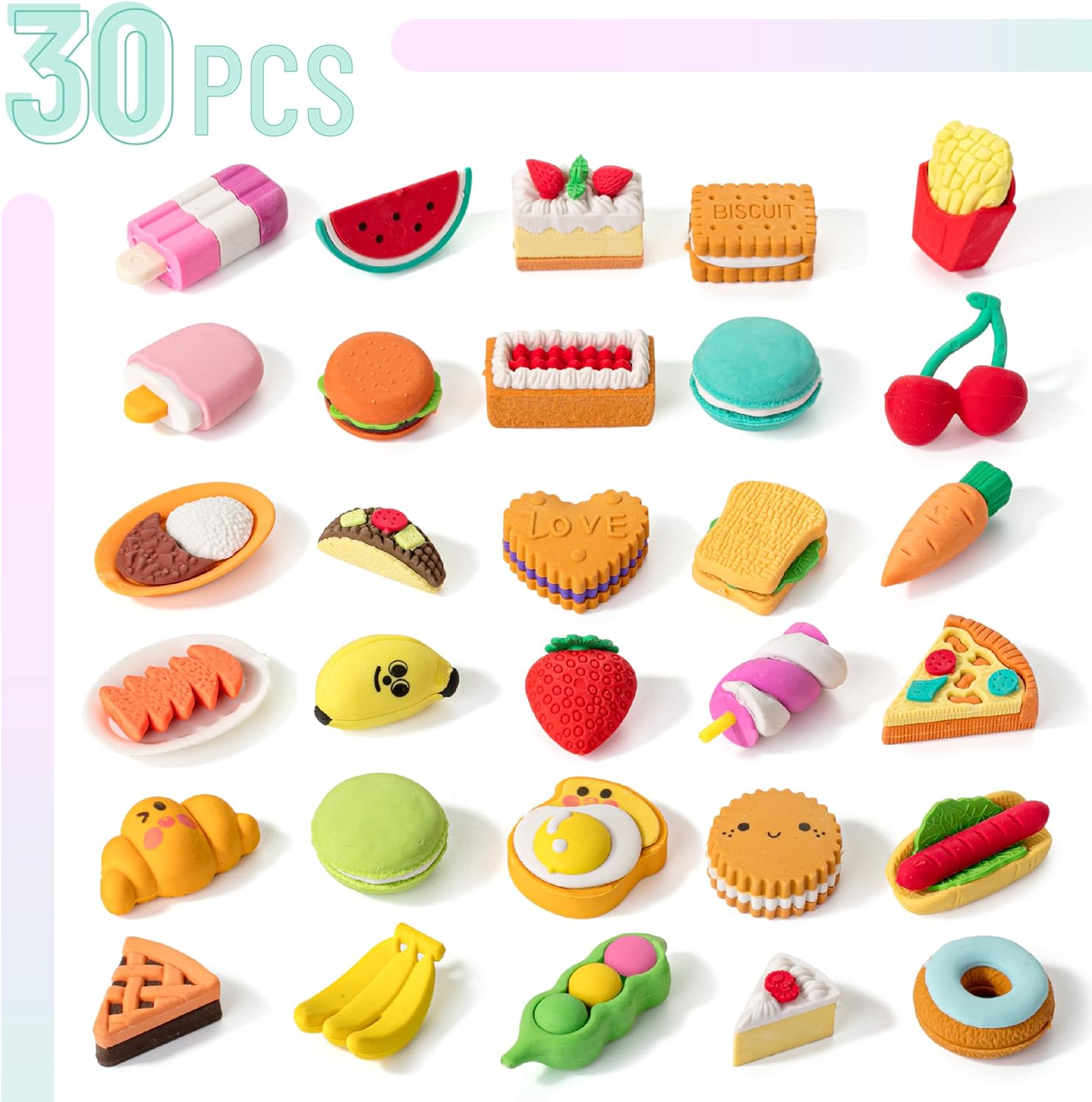 Dessert Erasers | Assorted Dessert Erasers | Assorted