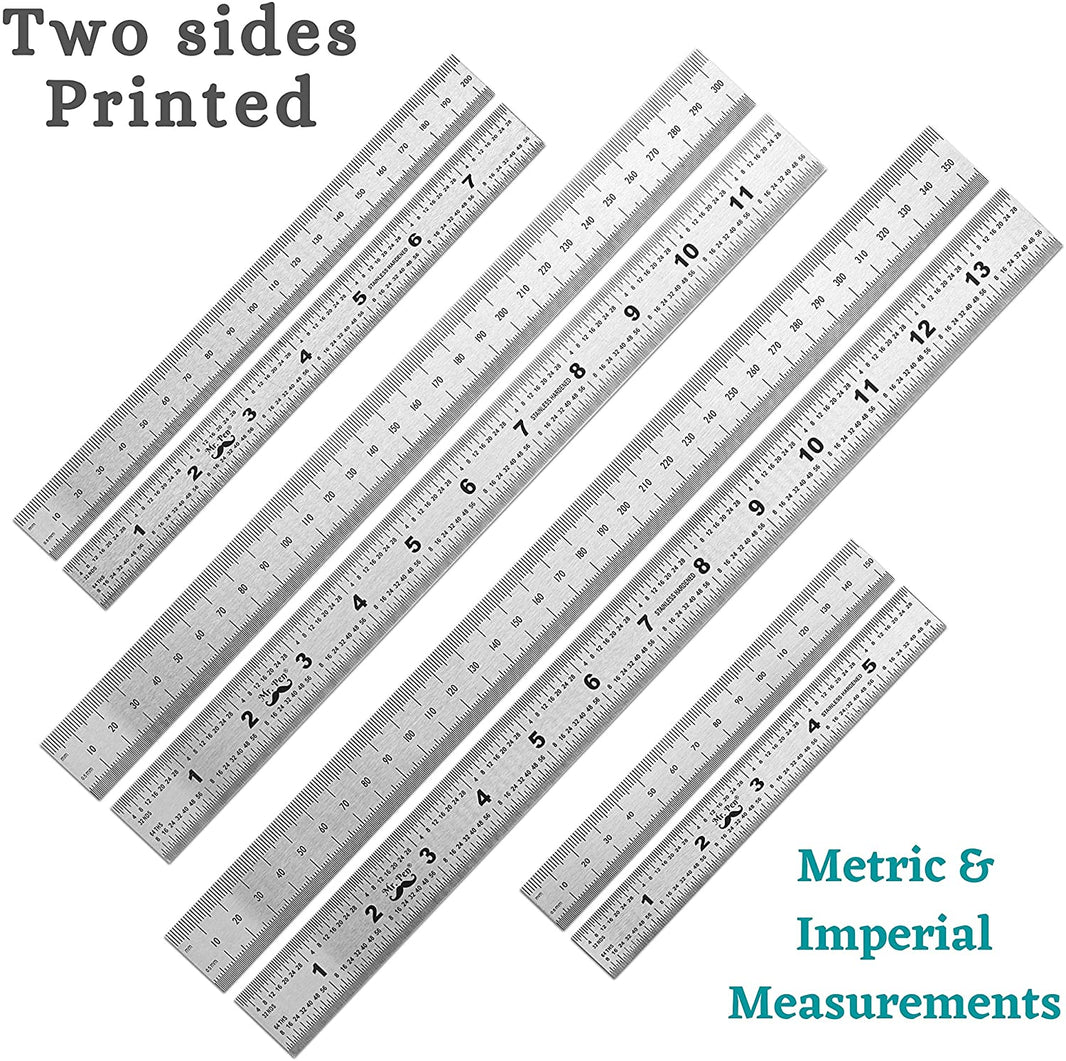 Stainless Ruler Set Rulers – Mr. Pen