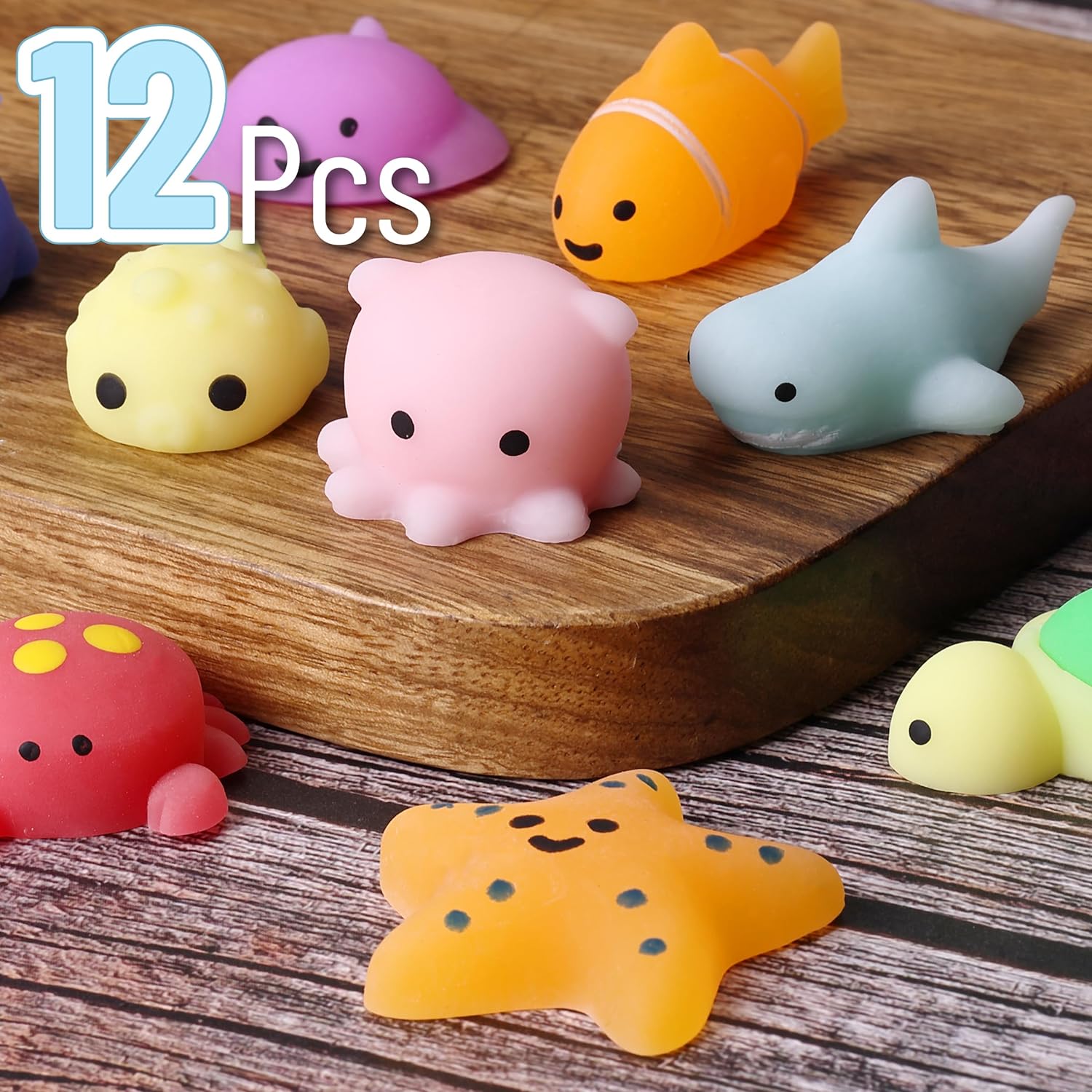 Squishy Toys for Kids 12 pcs Squishy Fidget Toys Squishies for Kids Mr. Pen