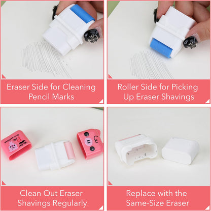 Mr. Pen- Bulk Cute Animal Eraser with Clean Up Roller and Cover, 24 Pack Latex-Free, Bulk Pencil Erasers for Teens & Kids, Teacher, Classroom, School Supplies, Party Favor
