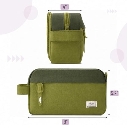 Mr. Pen- High Capacity Pencil Case, Large Pencil Pouch with 3 Compartments and 2 Pockets, Large Pencil Bag with Smooth Zipper, Cute Pencil Case Pouch Organizer, School Supplies for Teens