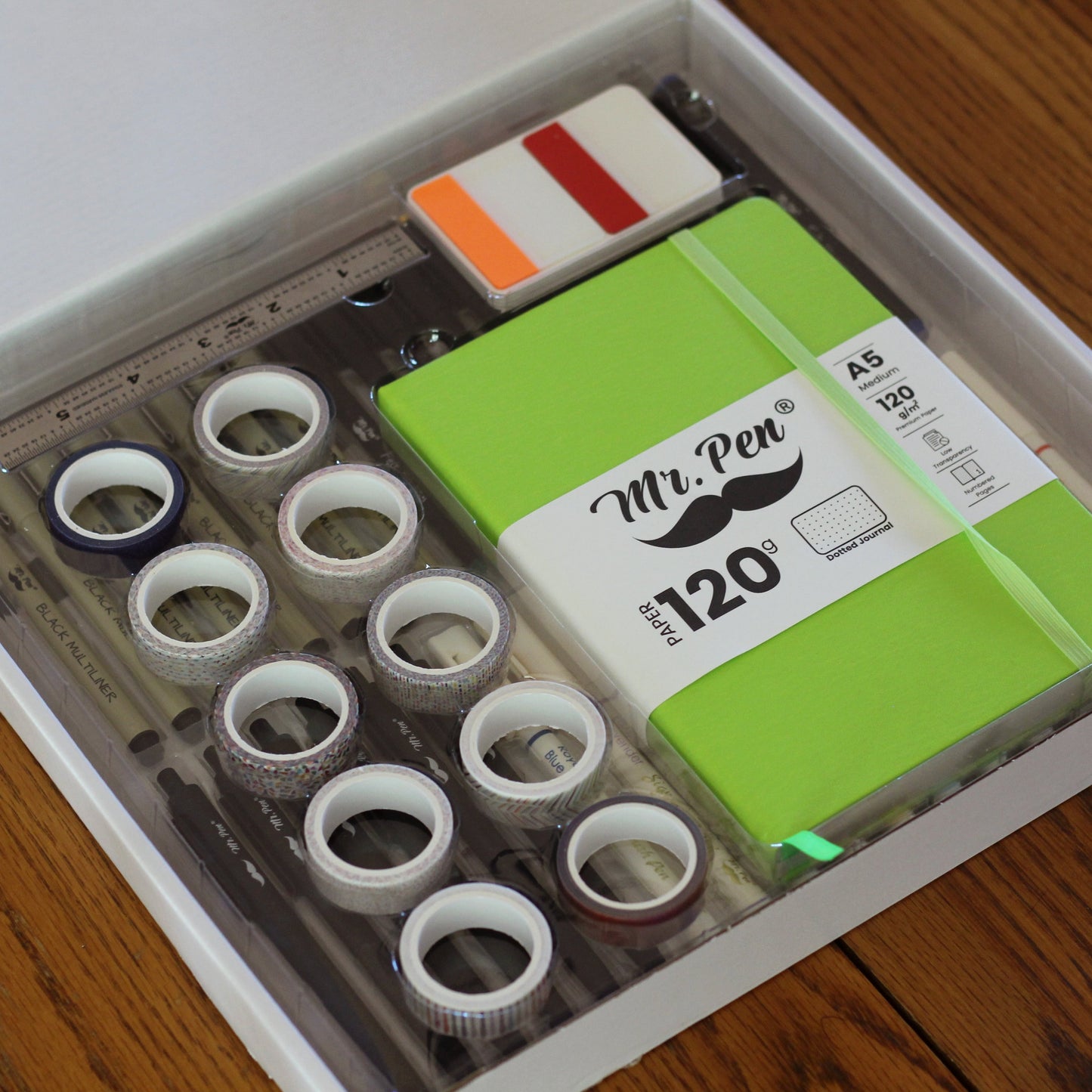 Mr. Pen - Creative Journaling Kit, 10-Piece Set for Bullet Point Journaling, Includes Notebook, Pens, Markers, Washi Tape & Tabs, Giftable Journaling Supplies for Beginners & Pros