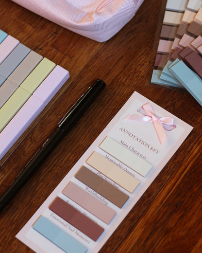 Mr. Pen – Annotation Essentials Kit for Book Lovers, Aesthetic Highlighters, Transparent Sticky Notes, Annotation Key Bookmark, Stickers & Pencil Pouch